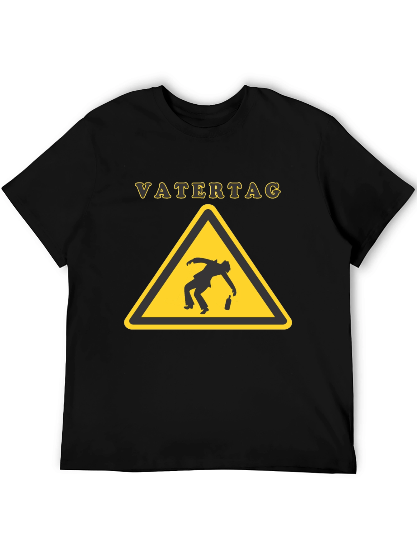 Black Vatertag Warning T-Shirt view 5