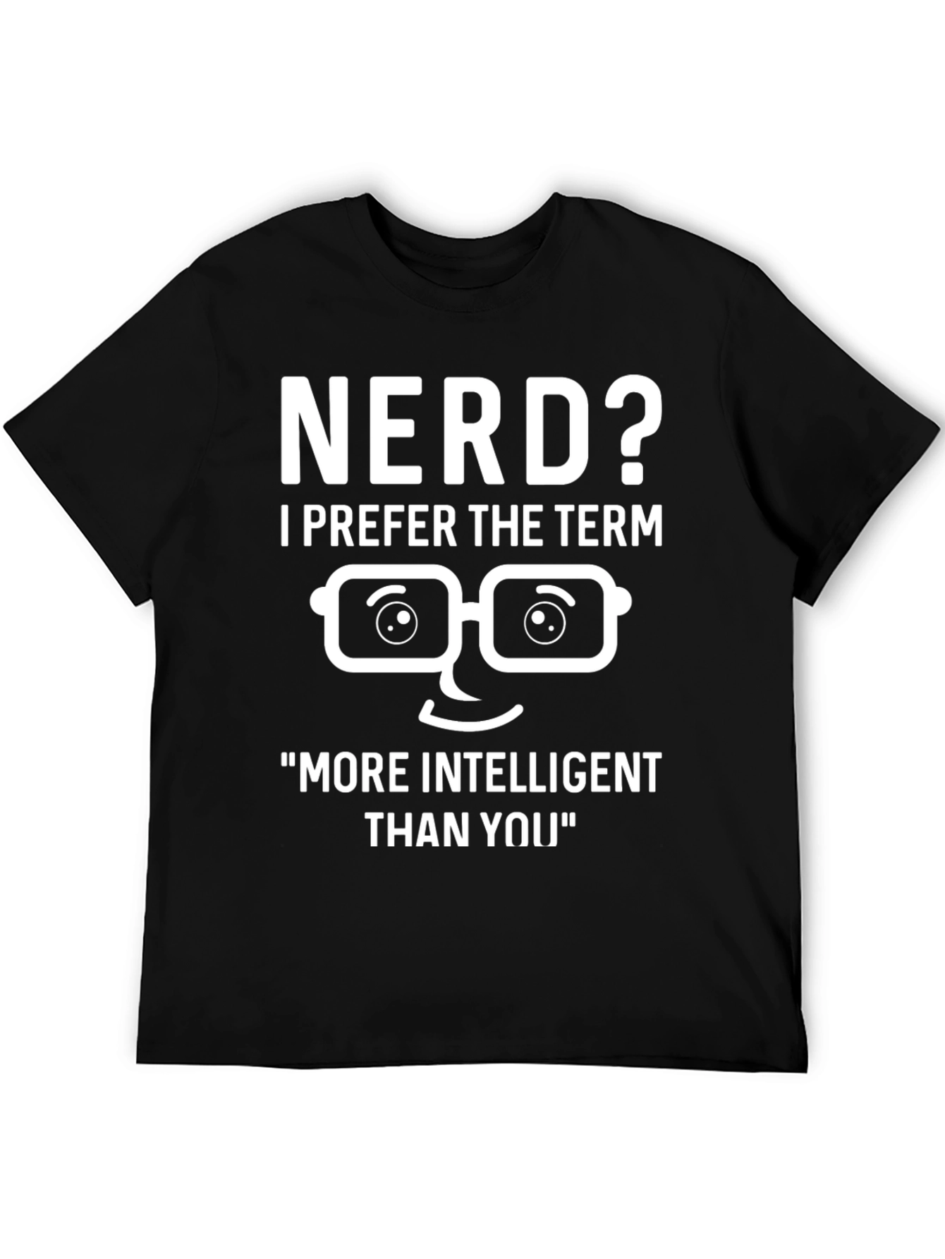 Black Nerd? Intelligent Graphic T-Shirt view 5