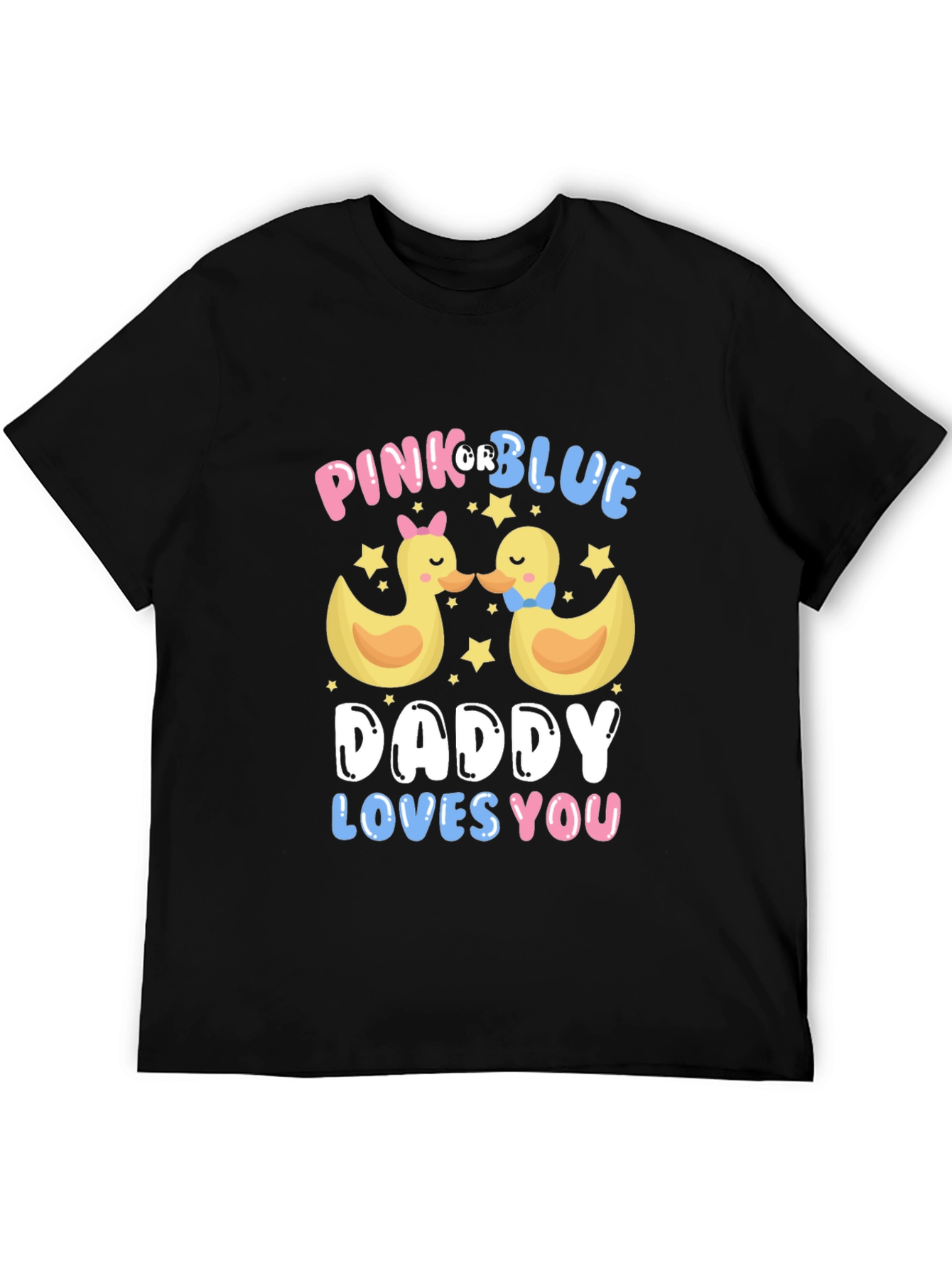 Pink or Blue Daddy Loves You T-Shirt - 5