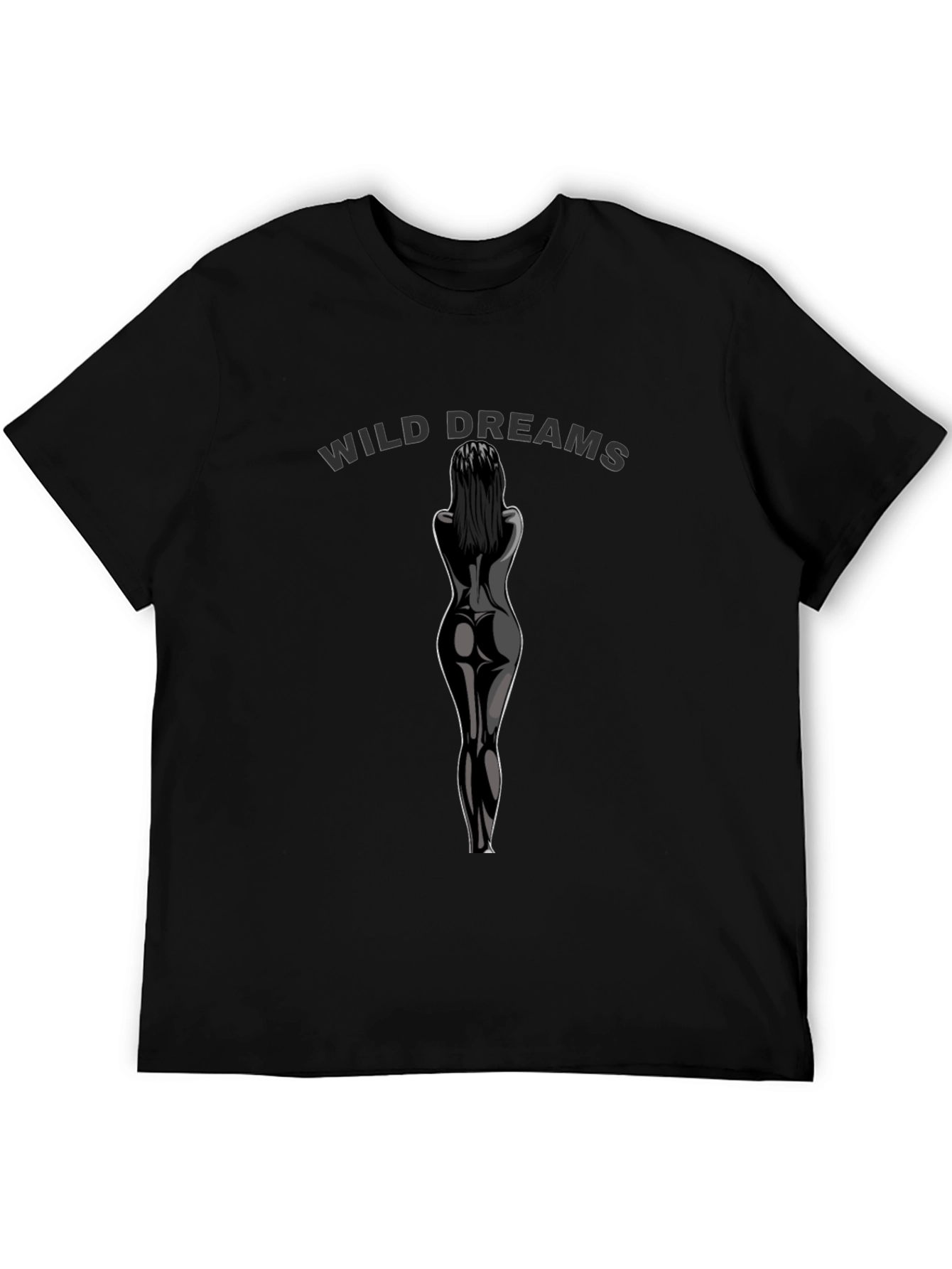 Black Wild Dreams Graphic Print Black T-Shirt view 5