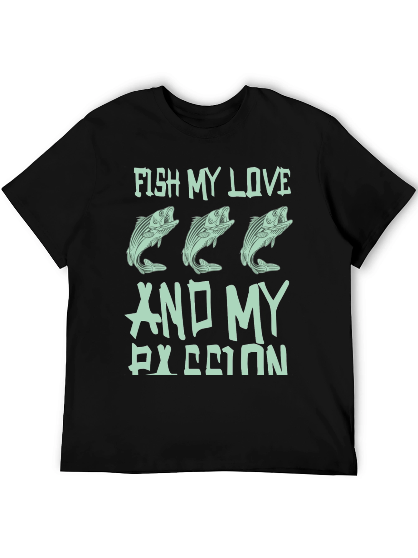 Black Fish My Love & My Passion T-Shirt view 5