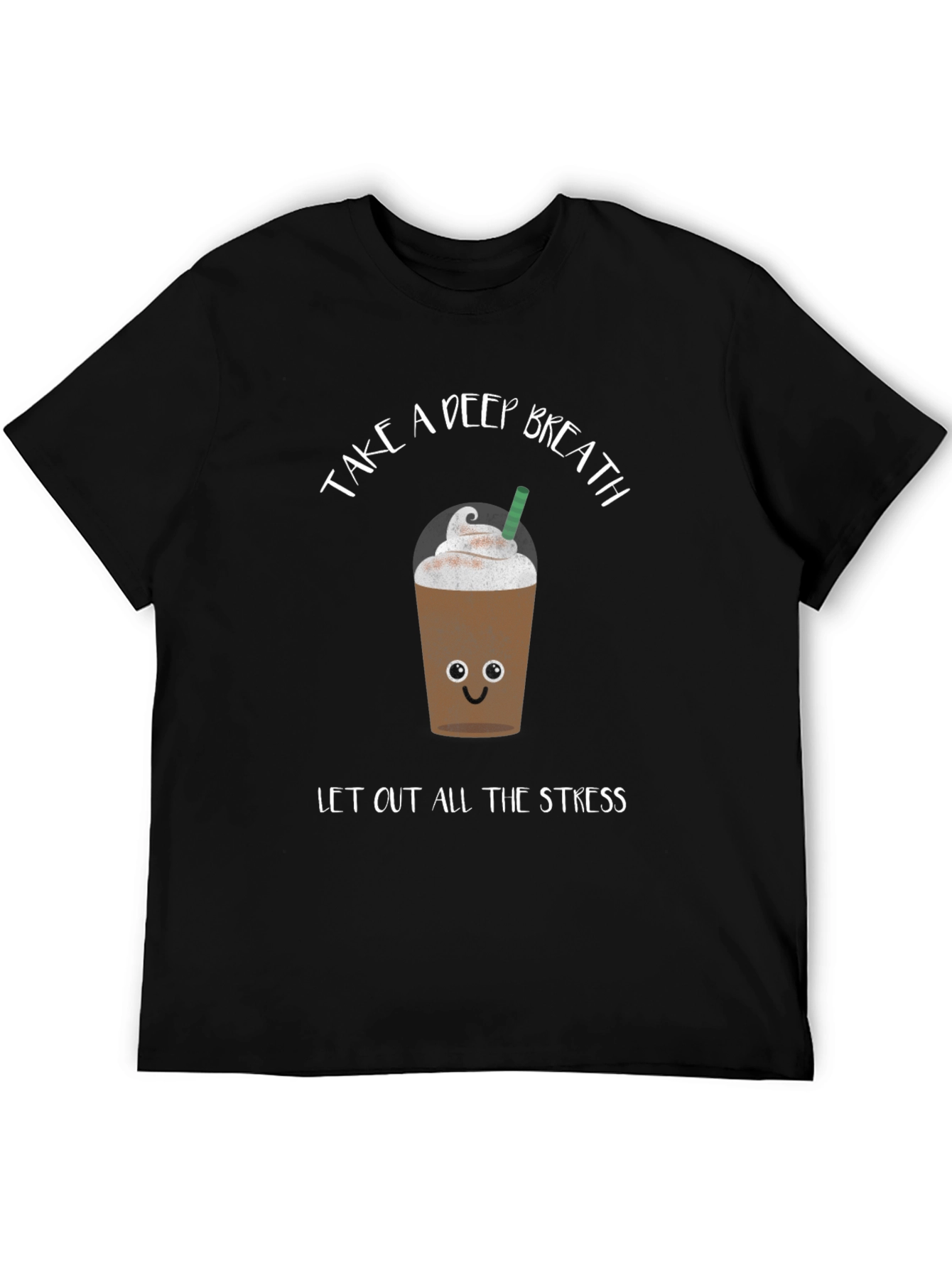 Black Relaxing Coffee Graphic Tee view 5