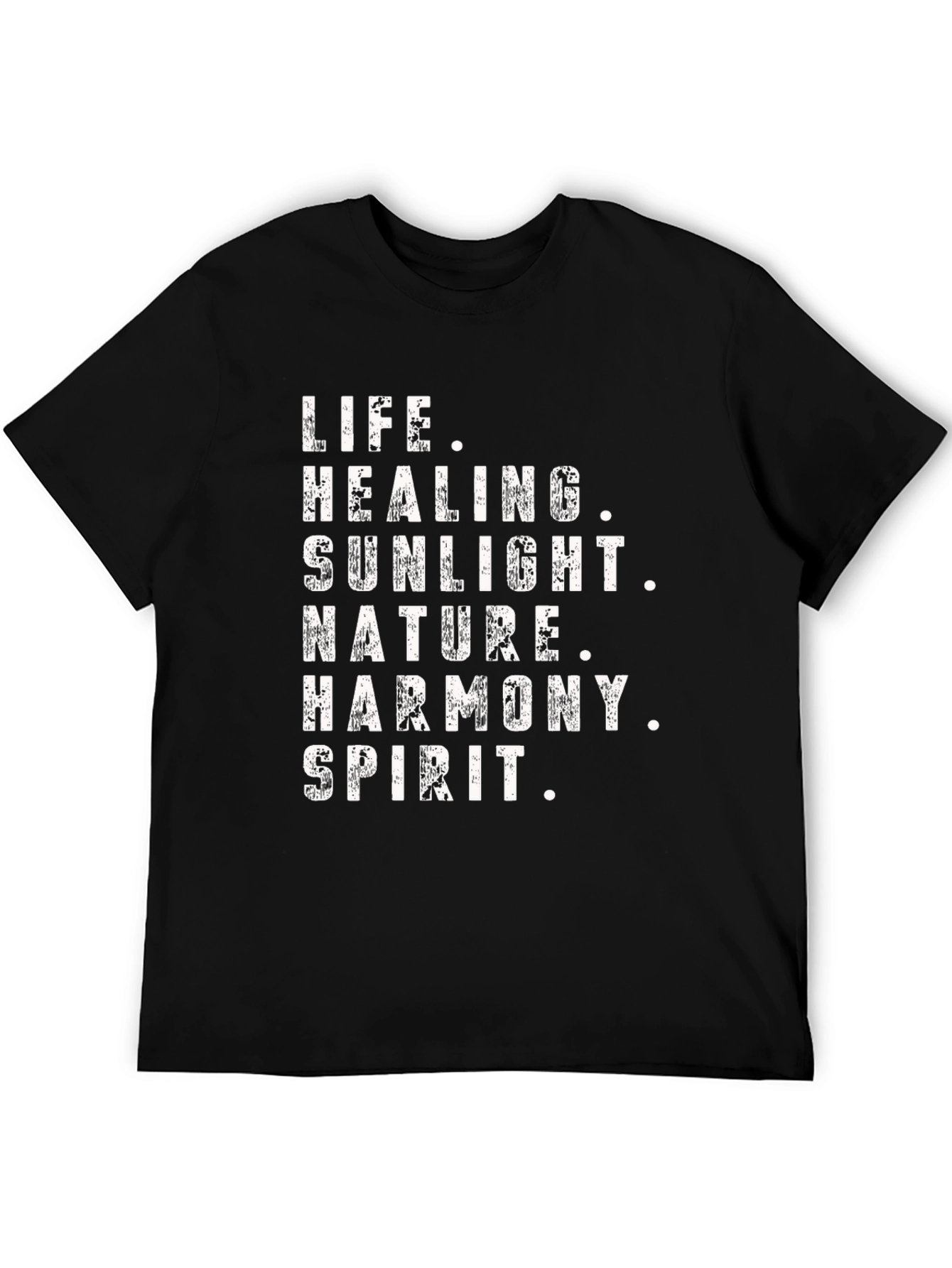 Black Life Healing Spirit Graphic Tee - Black view 5
