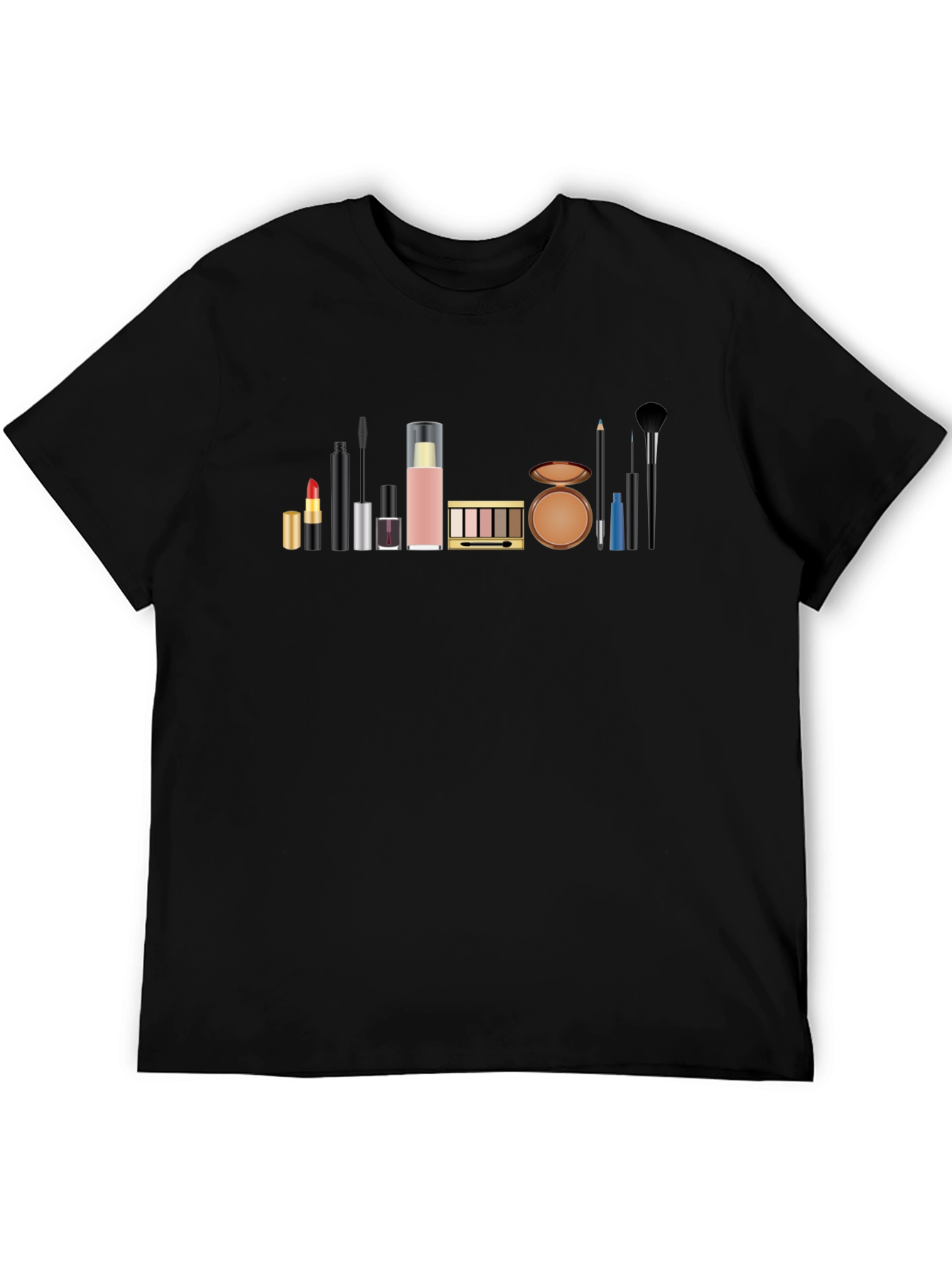 Black Makeup Lover's T-Shirt view 5