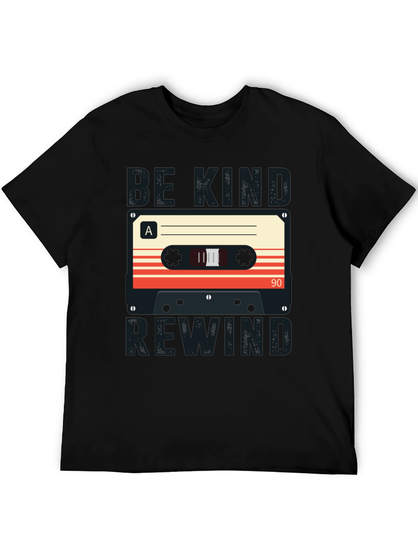 Black Be Kind Rewind Cassette Tape Graphic T-Shirt view 5