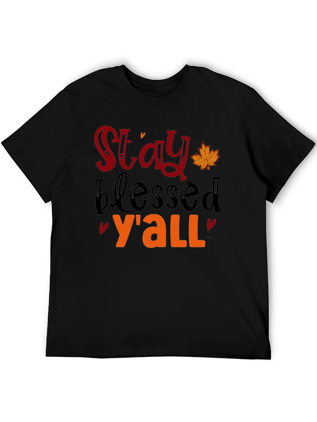 Black Stay Blessed Y'all Graphic Tee view 5