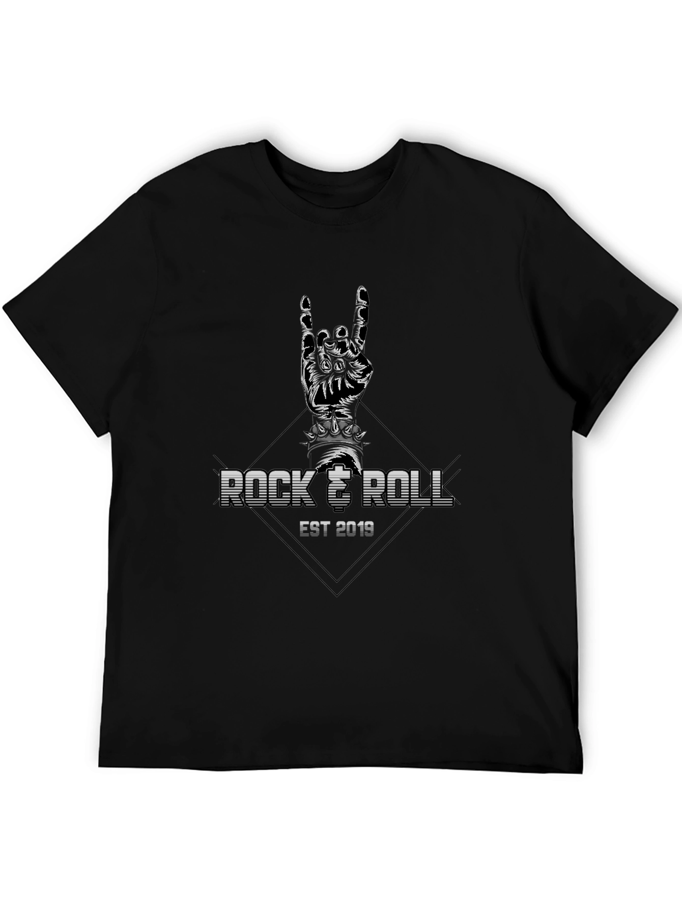 Black Rock & Roll EST 2019 Graphic T-Shirt view 5