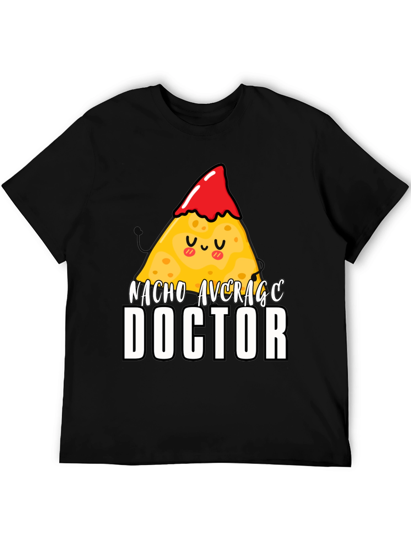 Black Nacho Average Doctor Graphic T-Shirt Funny Tee view 5
