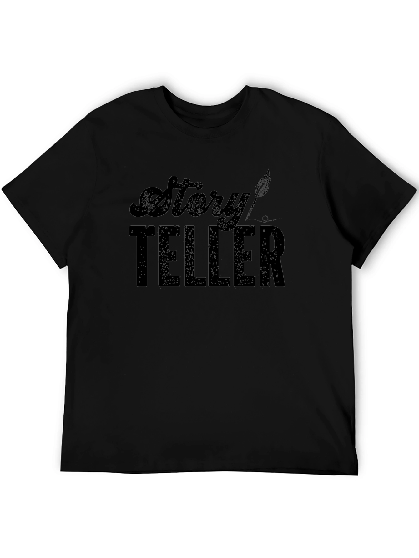 Black Story Teller Graphic Tee - Black T-Shirt view 5