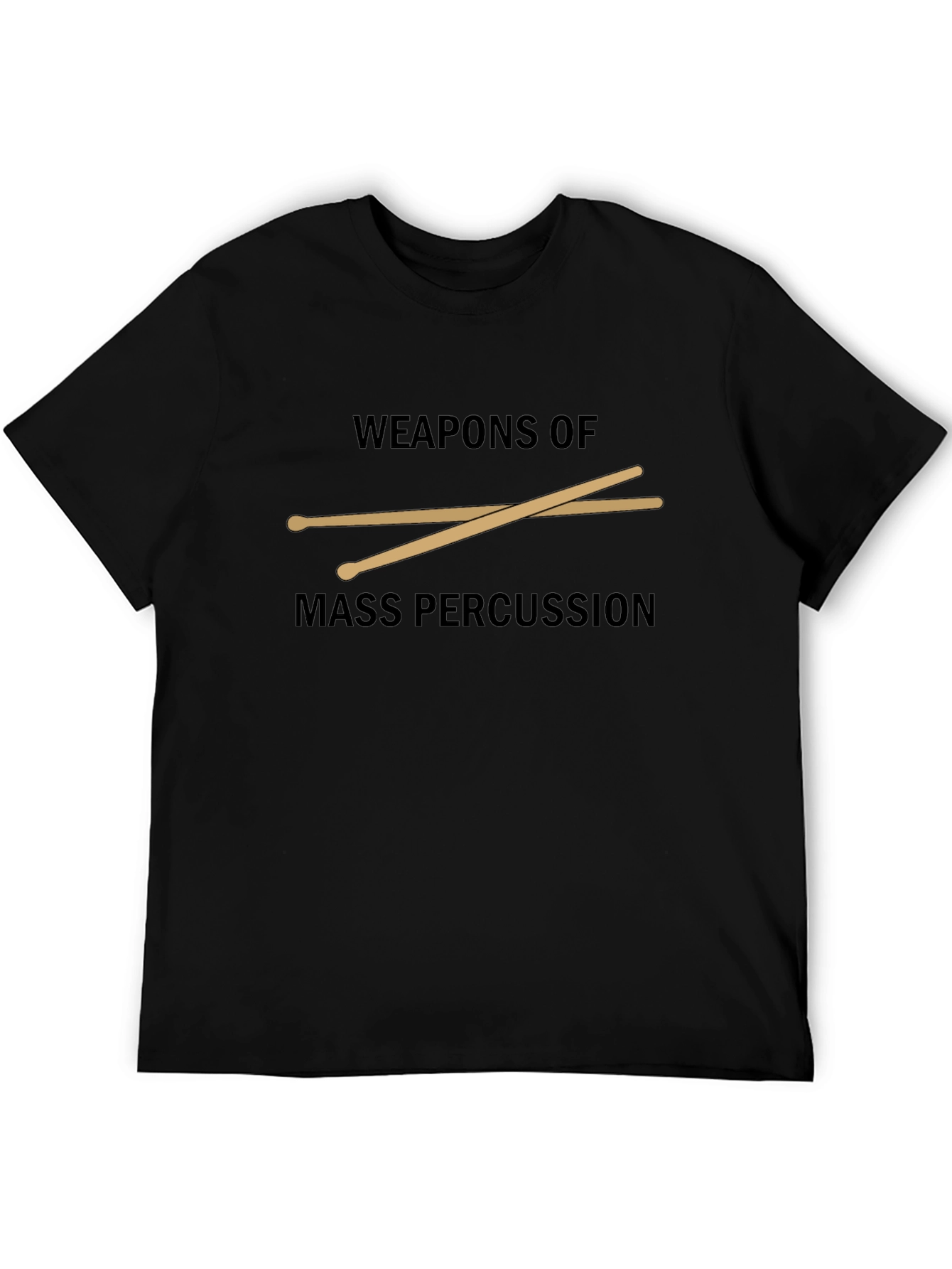 Black Weapons of Mass Percussion Black T-Shirt view 5