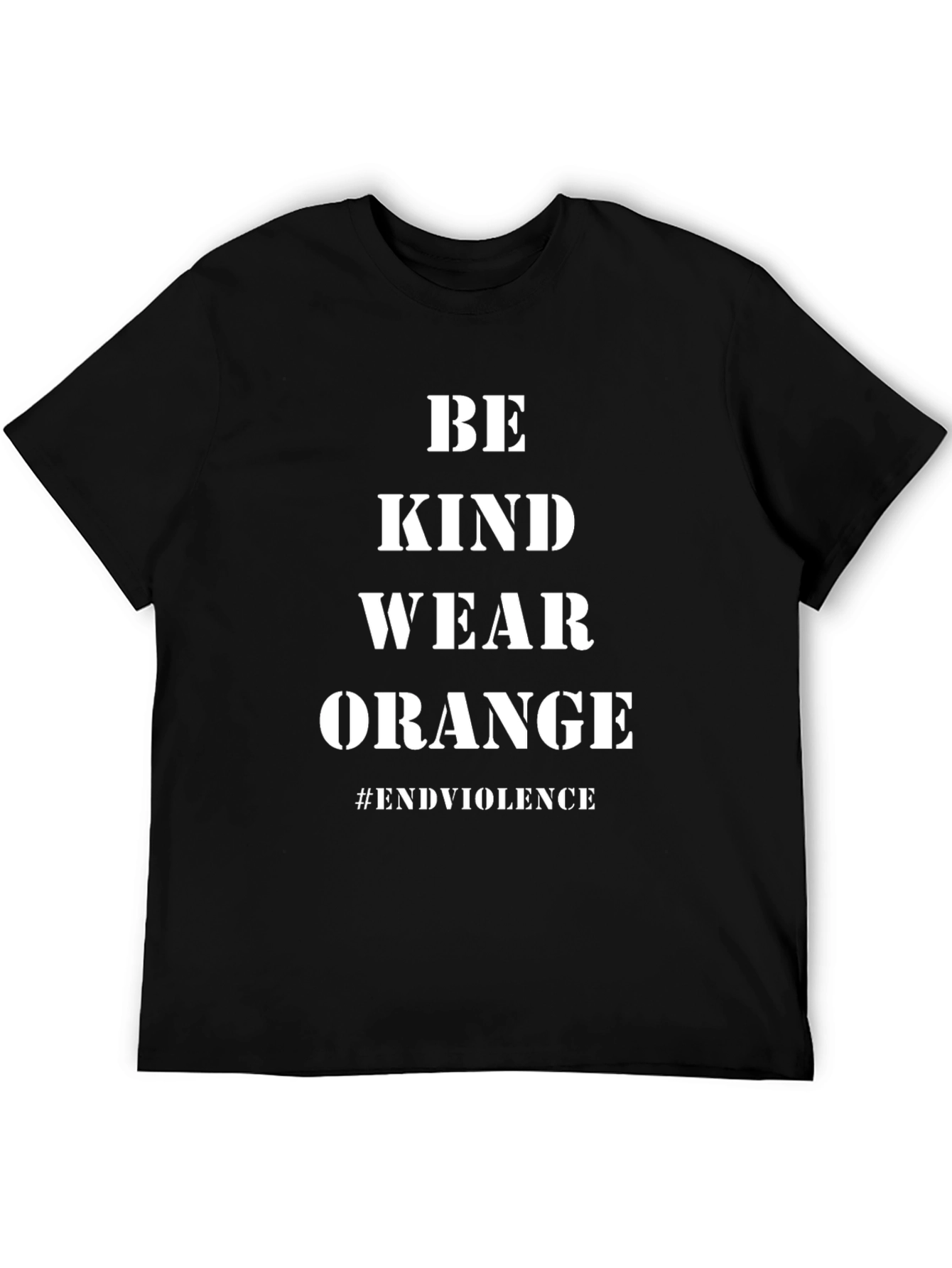Black Be Kind Wear Orange T-Shirt view 5