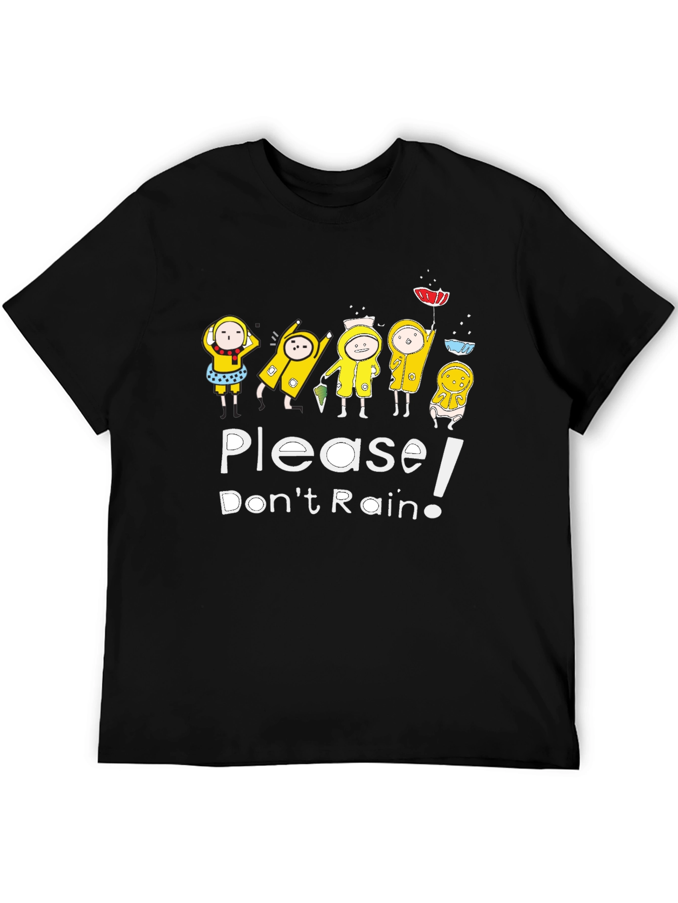 Black Please Don't Rain Graphic T-Shirt view 5
