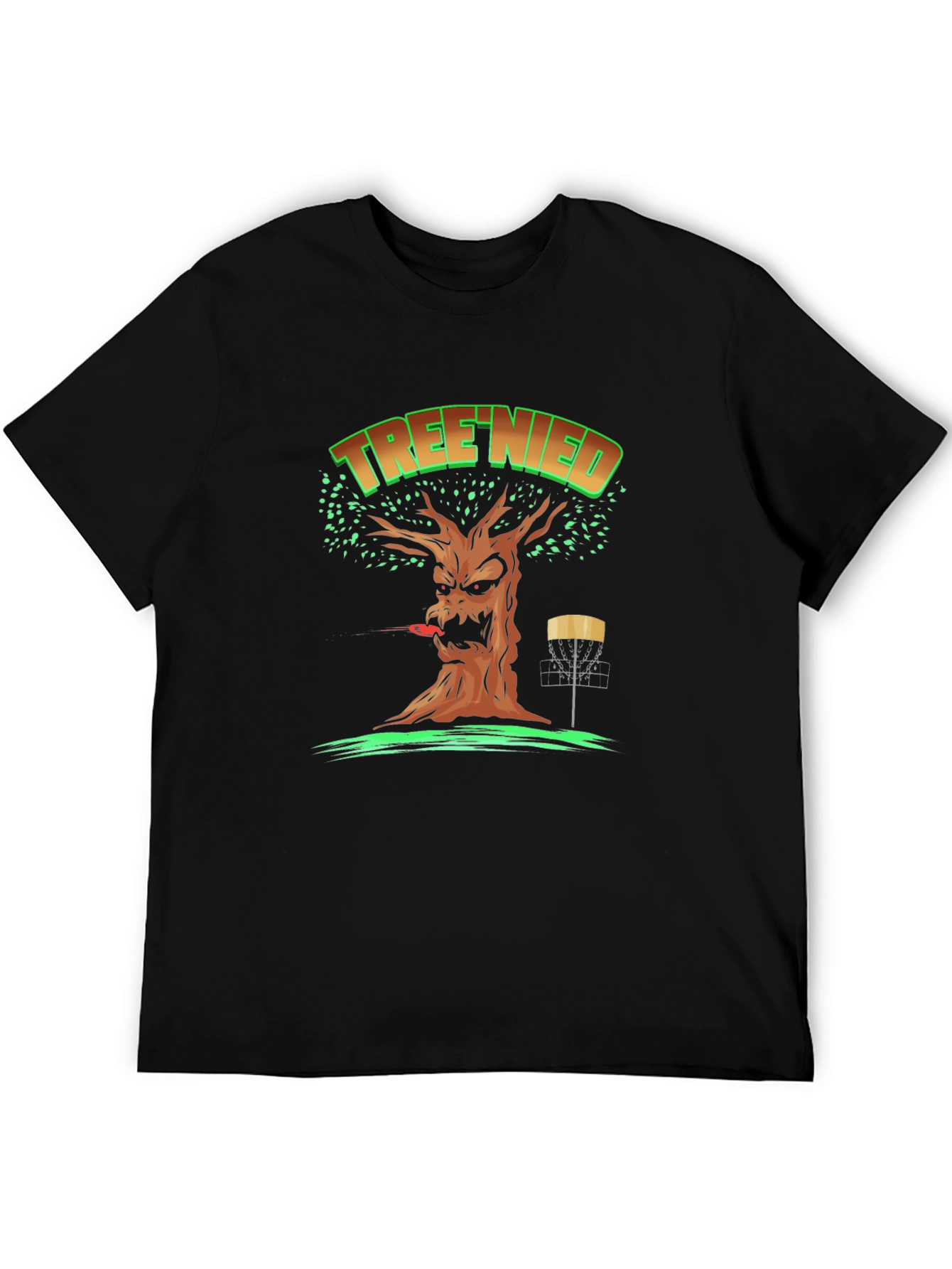 Black Tree'd Disc Golf T-Shirt view 5