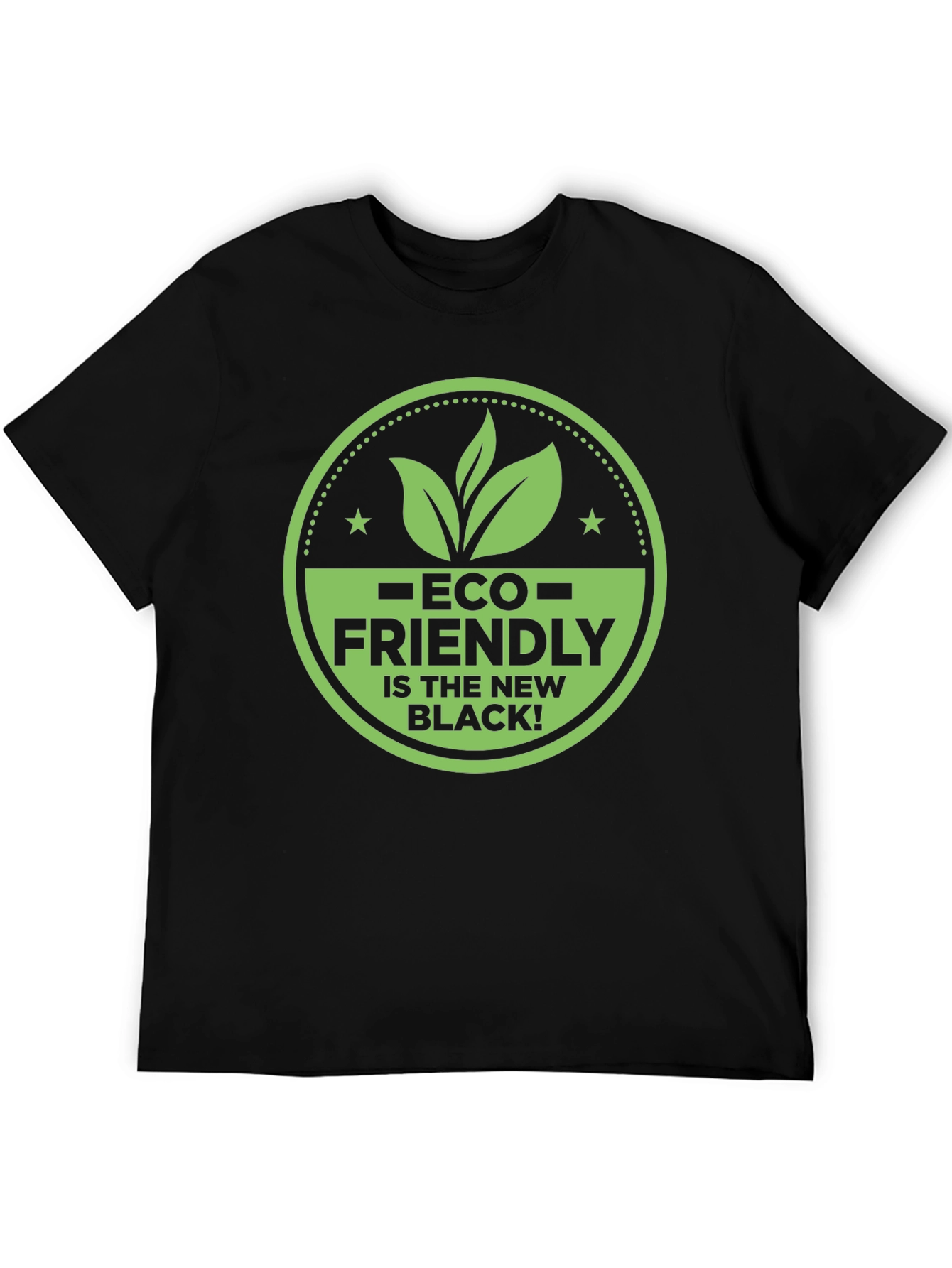 Black Eco-Friendly T-Shirt: Black is the New Black! view 5