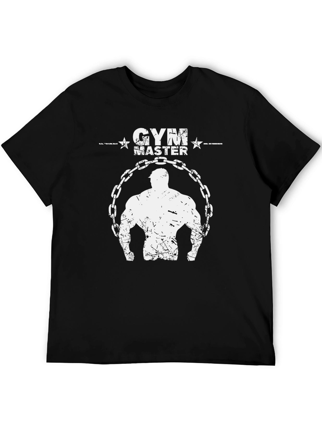 Black Gym Master Graphic Tee - Bodybuilding Shirt view 5