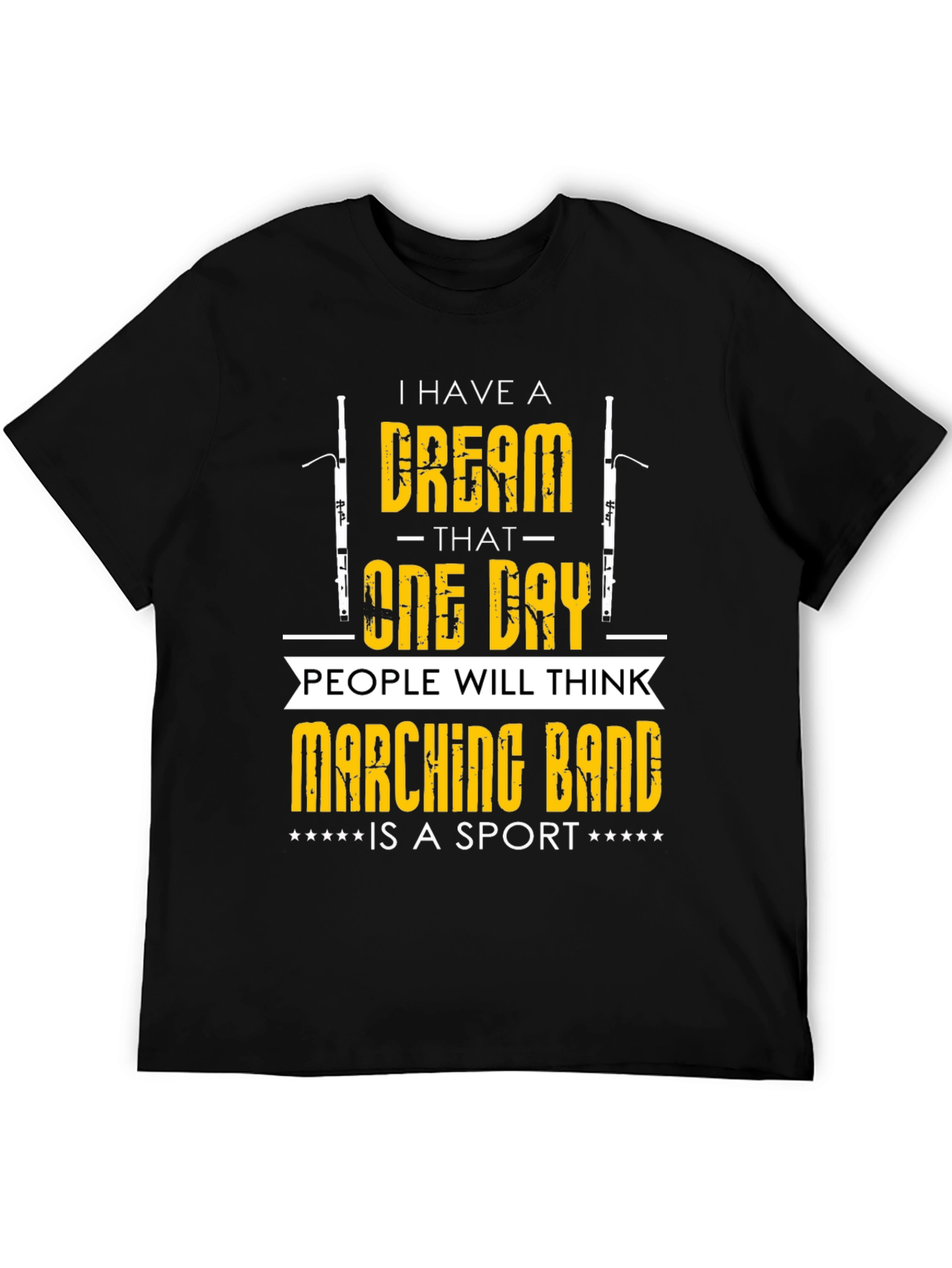 Black Marching Band Sport T-Shirt - Dream Design view 5
