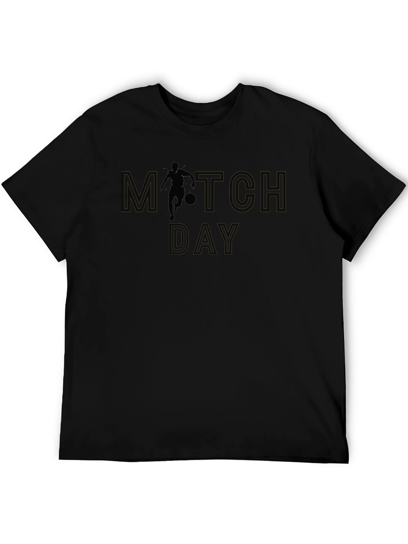 Black Match Day Soccer T-Shirt view 5