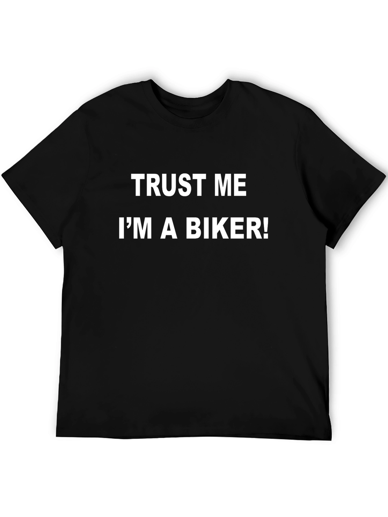 Black Trust Me I'm a Biker T-Shirt - Funny Motorcycle Tee view 5
