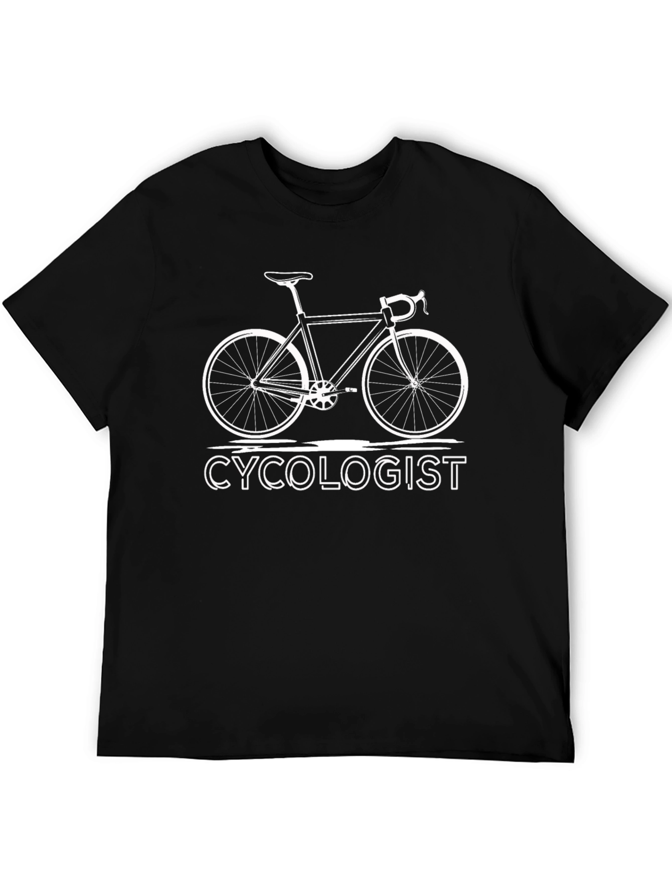 Black Cyclologist Black T-Shirt - Bike Enthusiast view 5