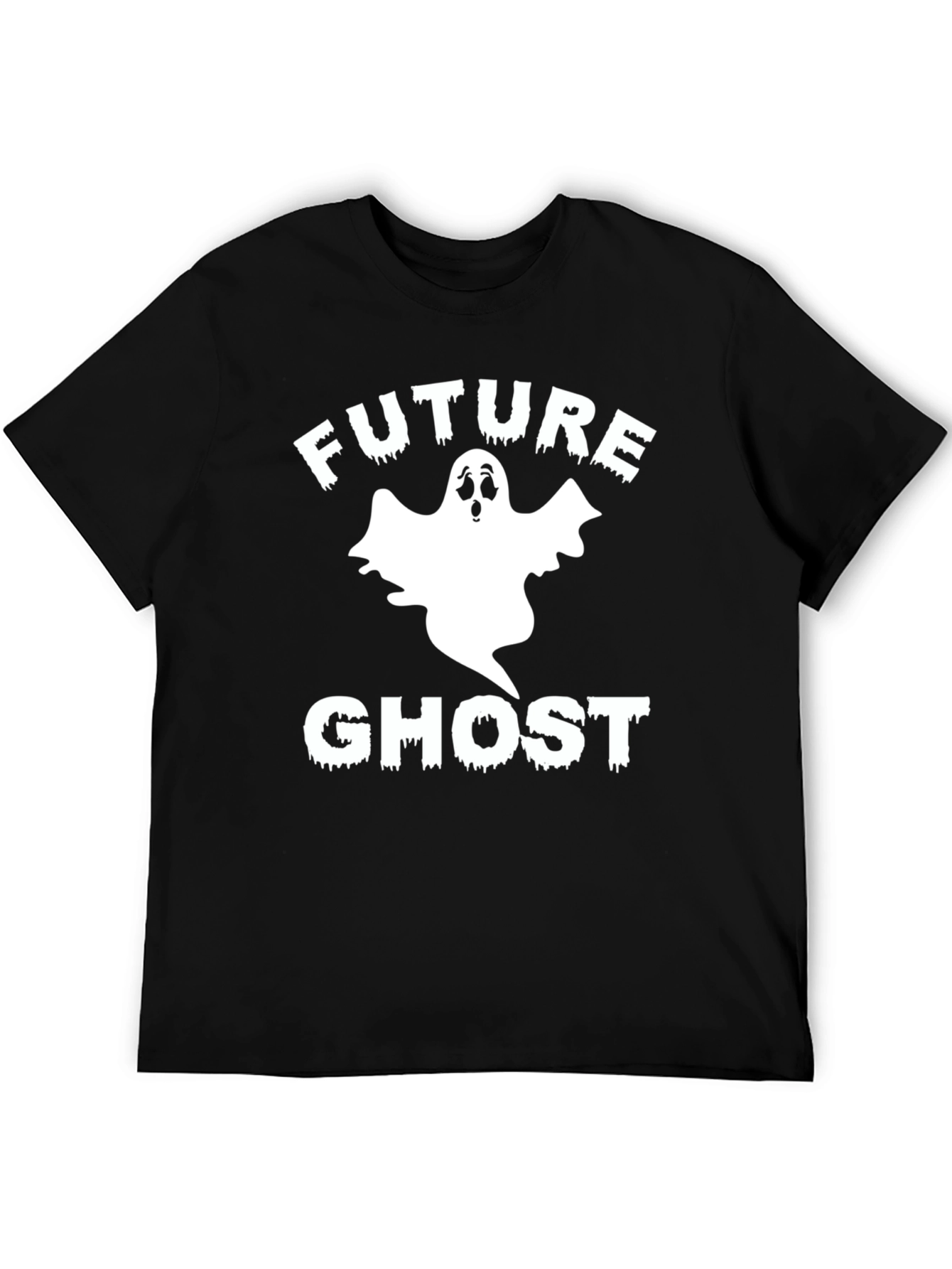 Black Future Ghost T-Shirt - Halloween Spooky Season view 5