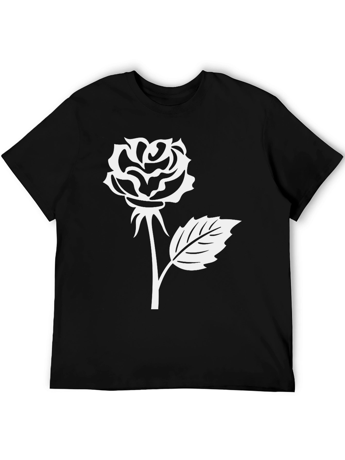 Black Rose Graphic T-Shirt - Black view 5