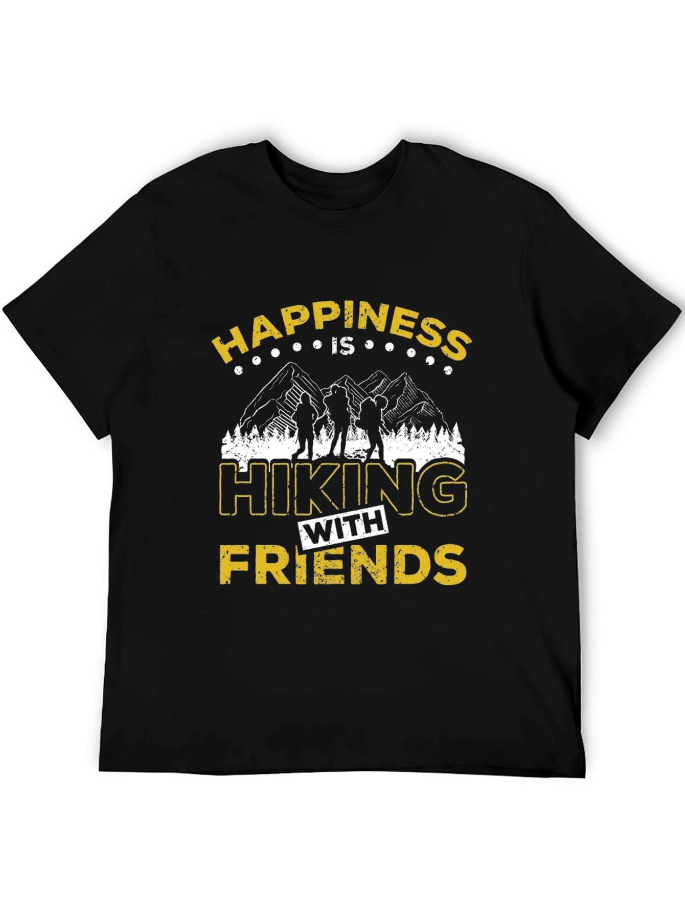 Black Hiking Friends Graphic T-Shirt - Adventure Time! view 5