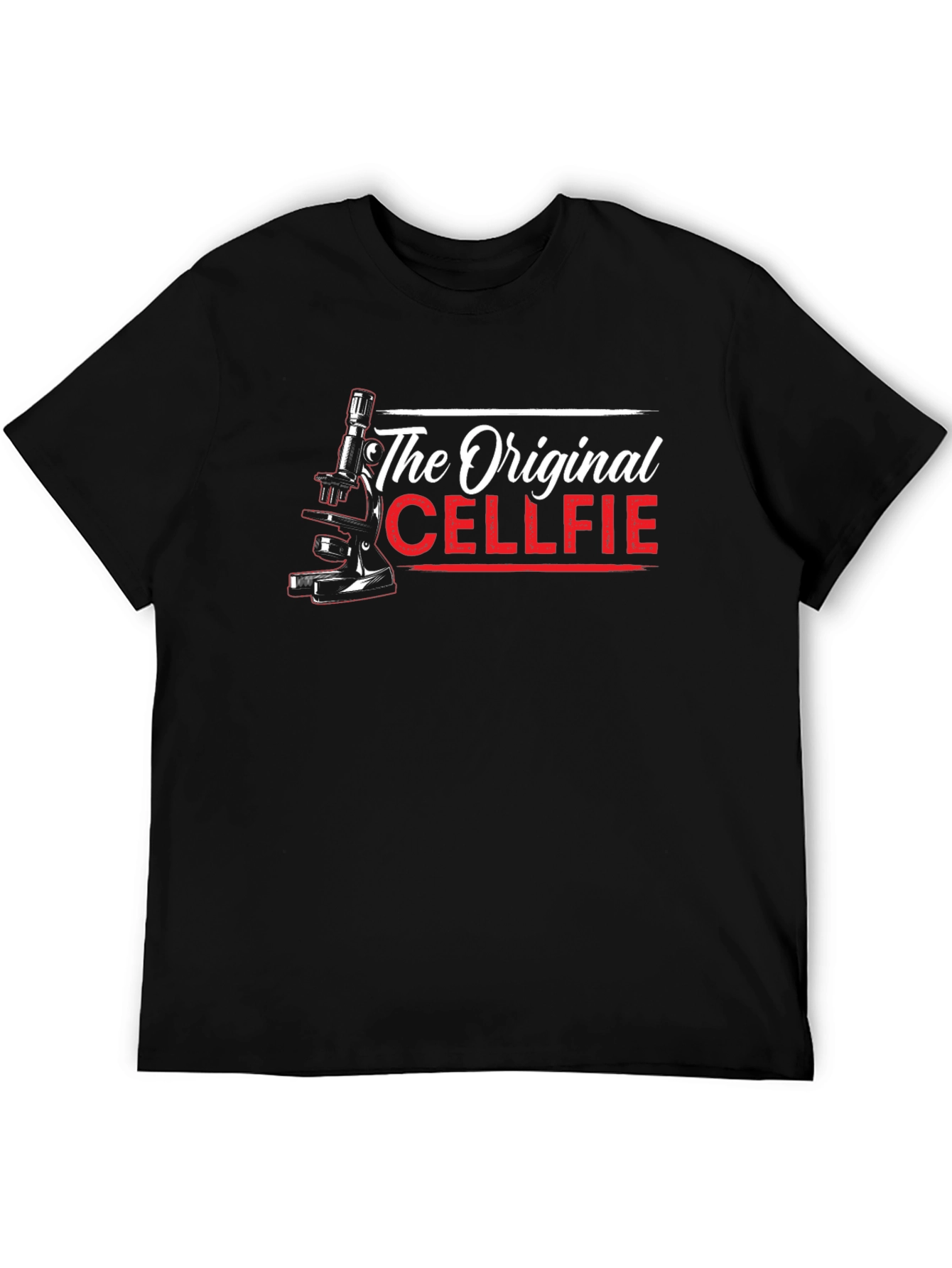 Black The Original Cellfie T-Shirt - Biology Humor view 5