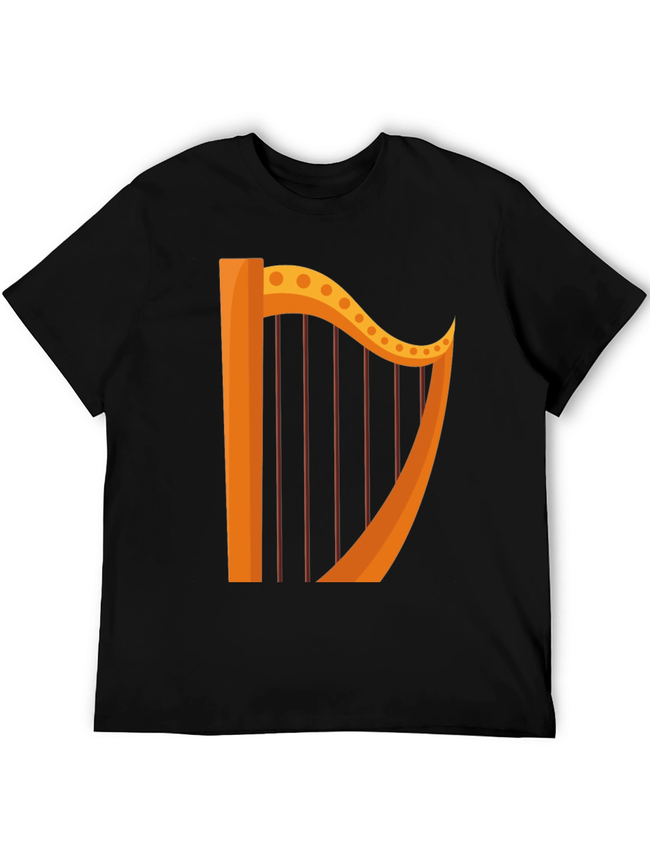 Black Harp Graphic Black T-Shirt view 5