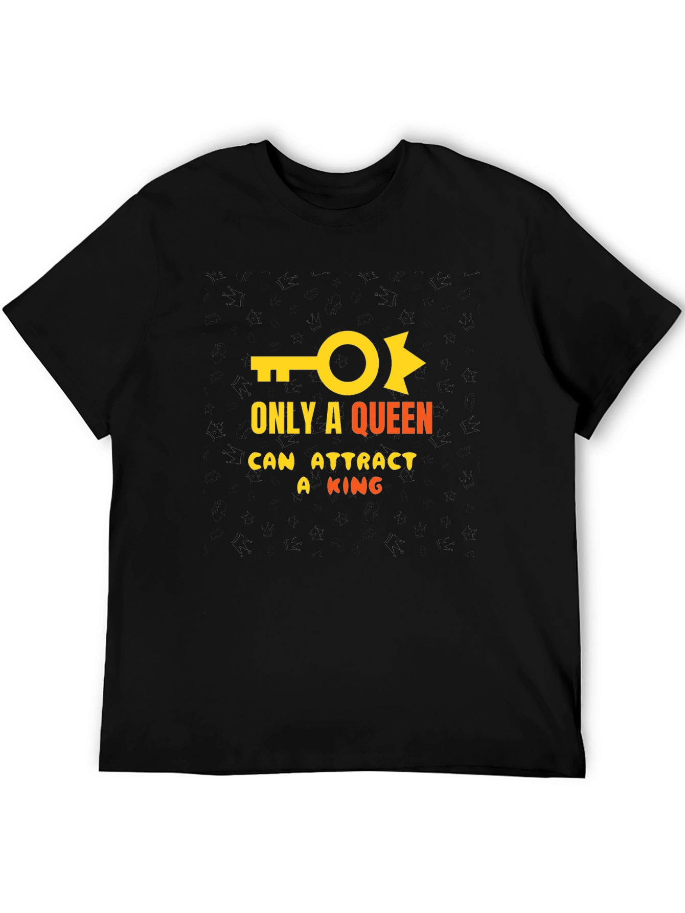 Black Queen Attracts King Graphic T-Shirt view 5