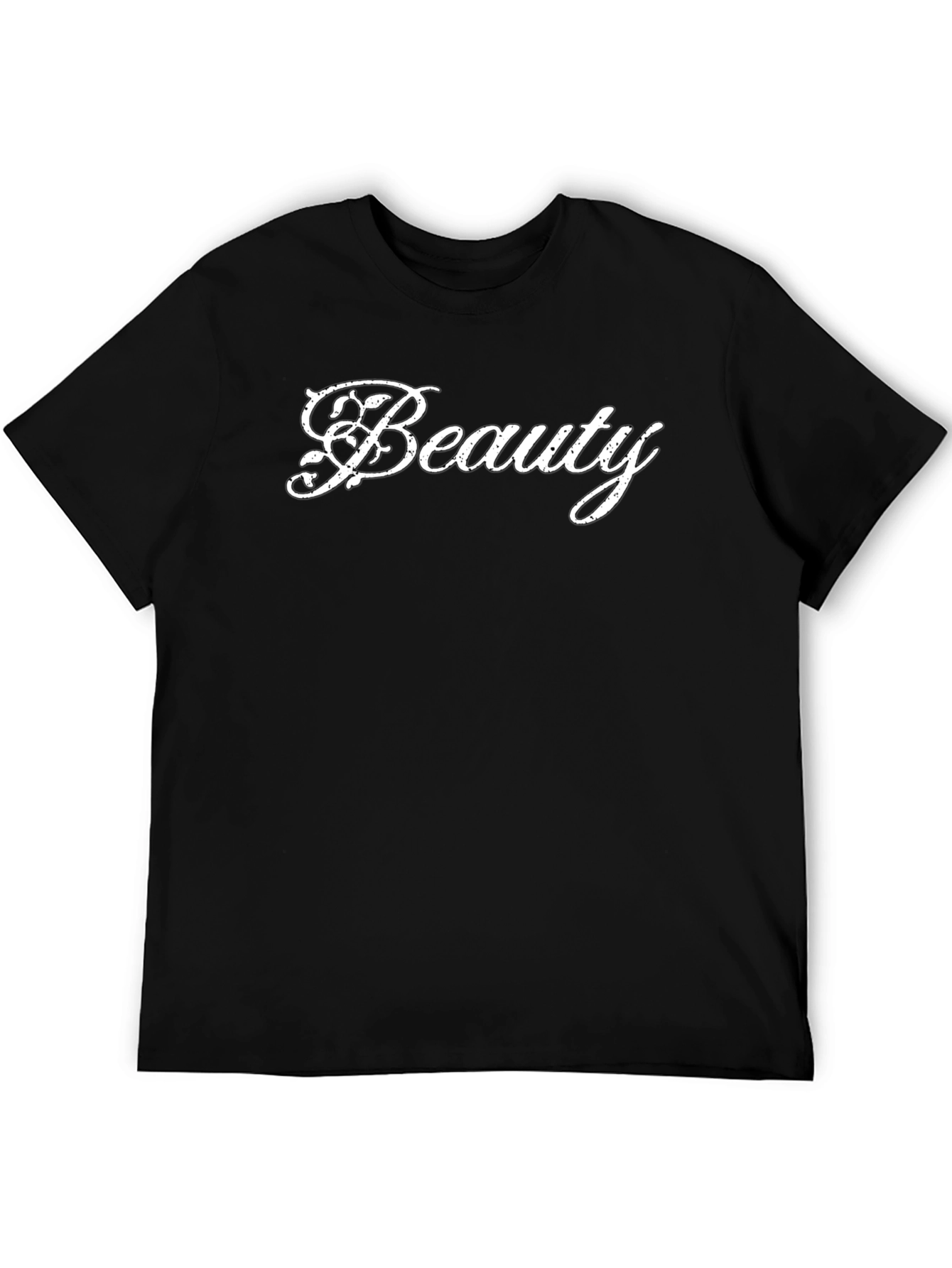 Black Beauty Graphic Tee - Men's Black Cotton T-Shirt view 5