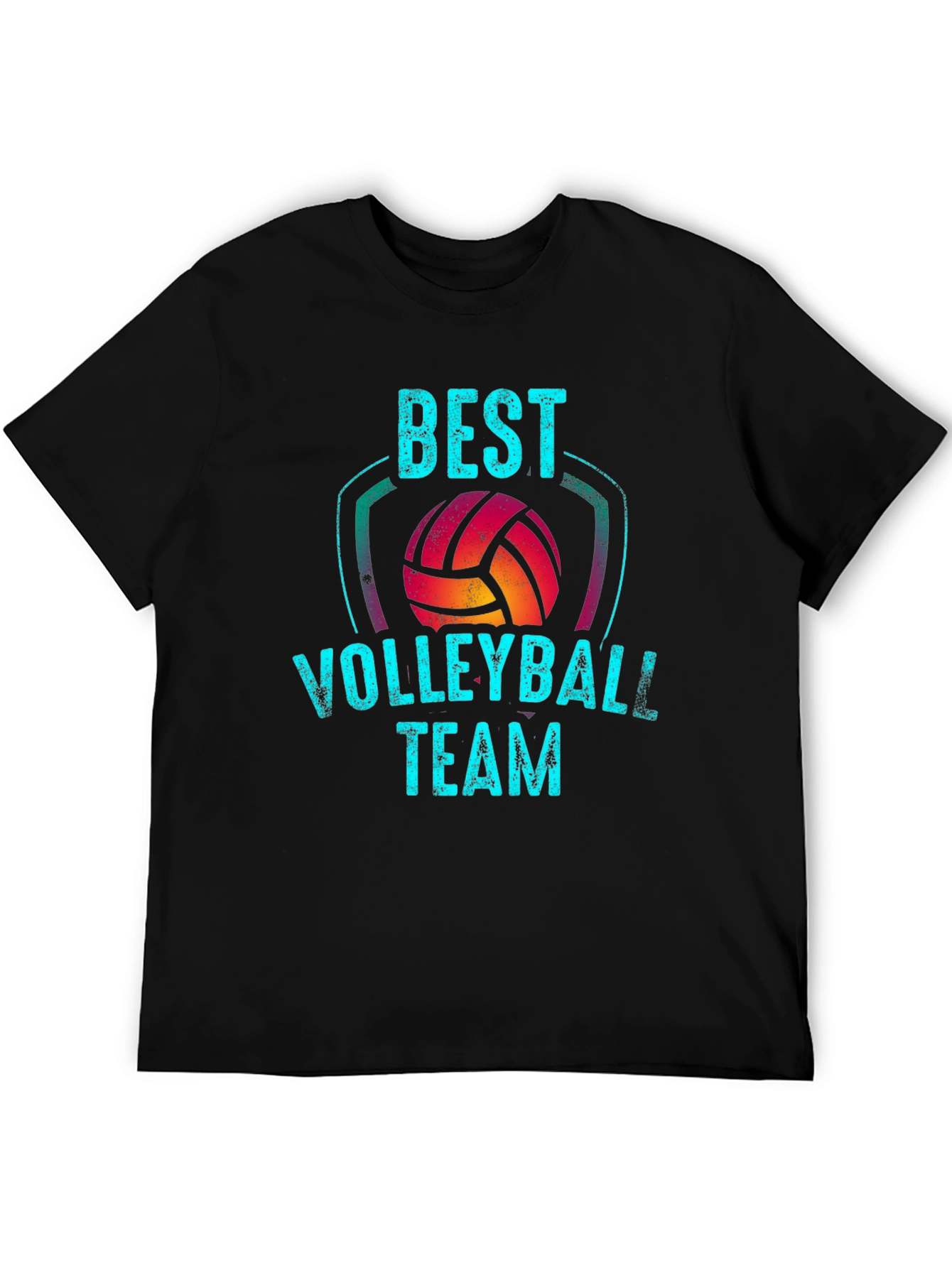 Black Best Volleyball Team Graphic Tee view 5