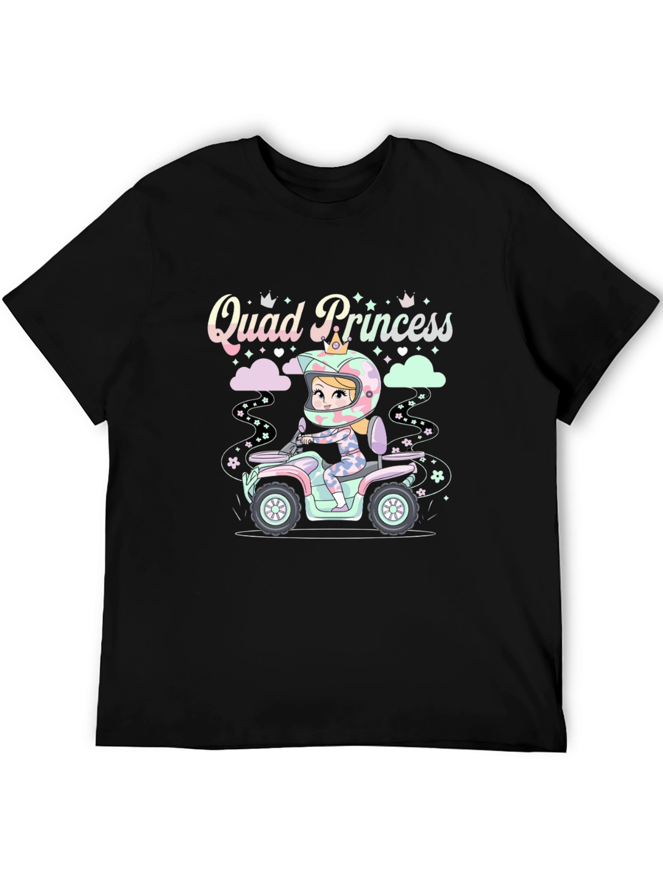 Black Quad Princess Graphic T-Shirt view 5