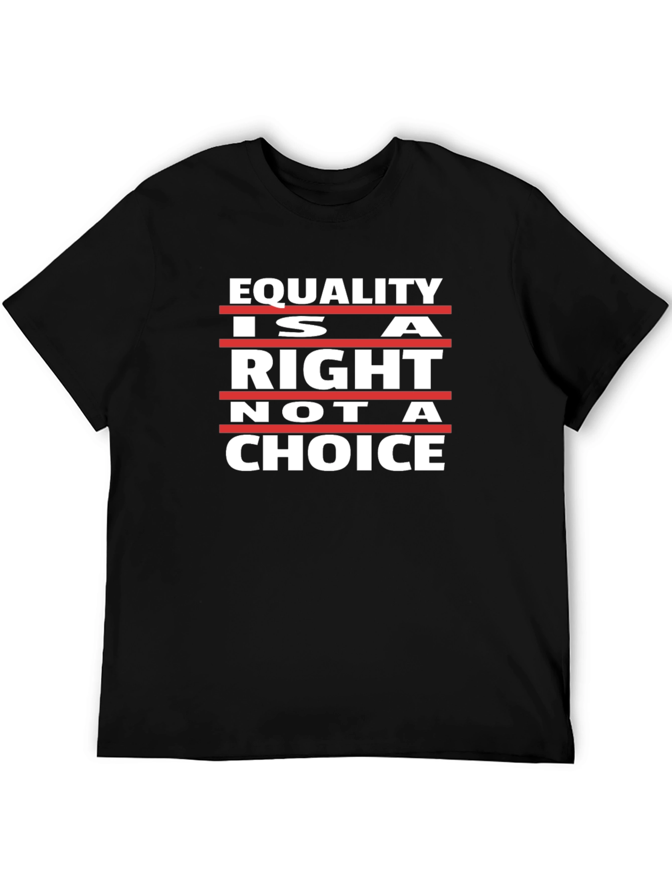 Black Equality is a Right Tee - Black Unisex Shirt view 5
