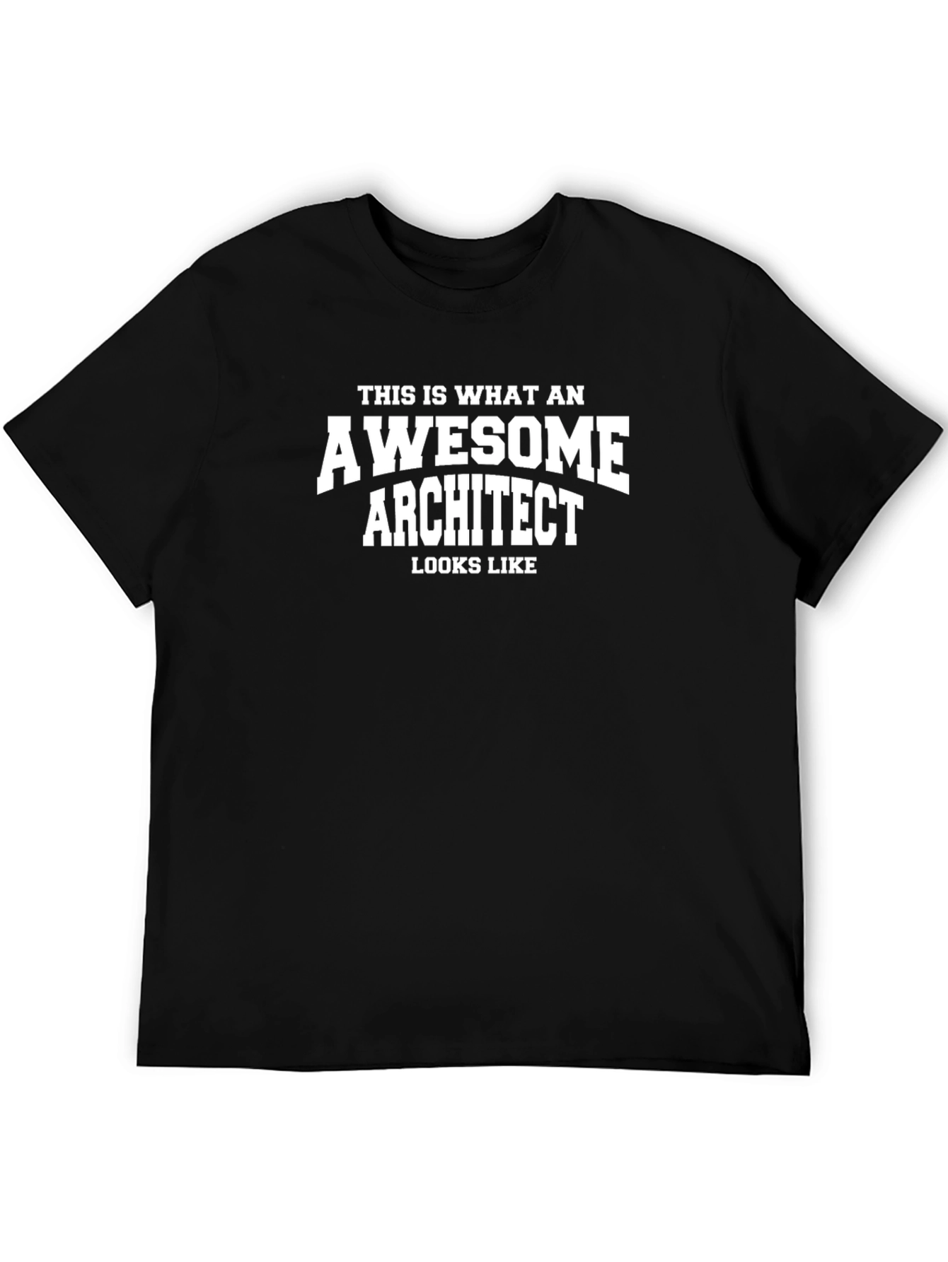 Black Awesome Architect Graphic T-Shirt view 5