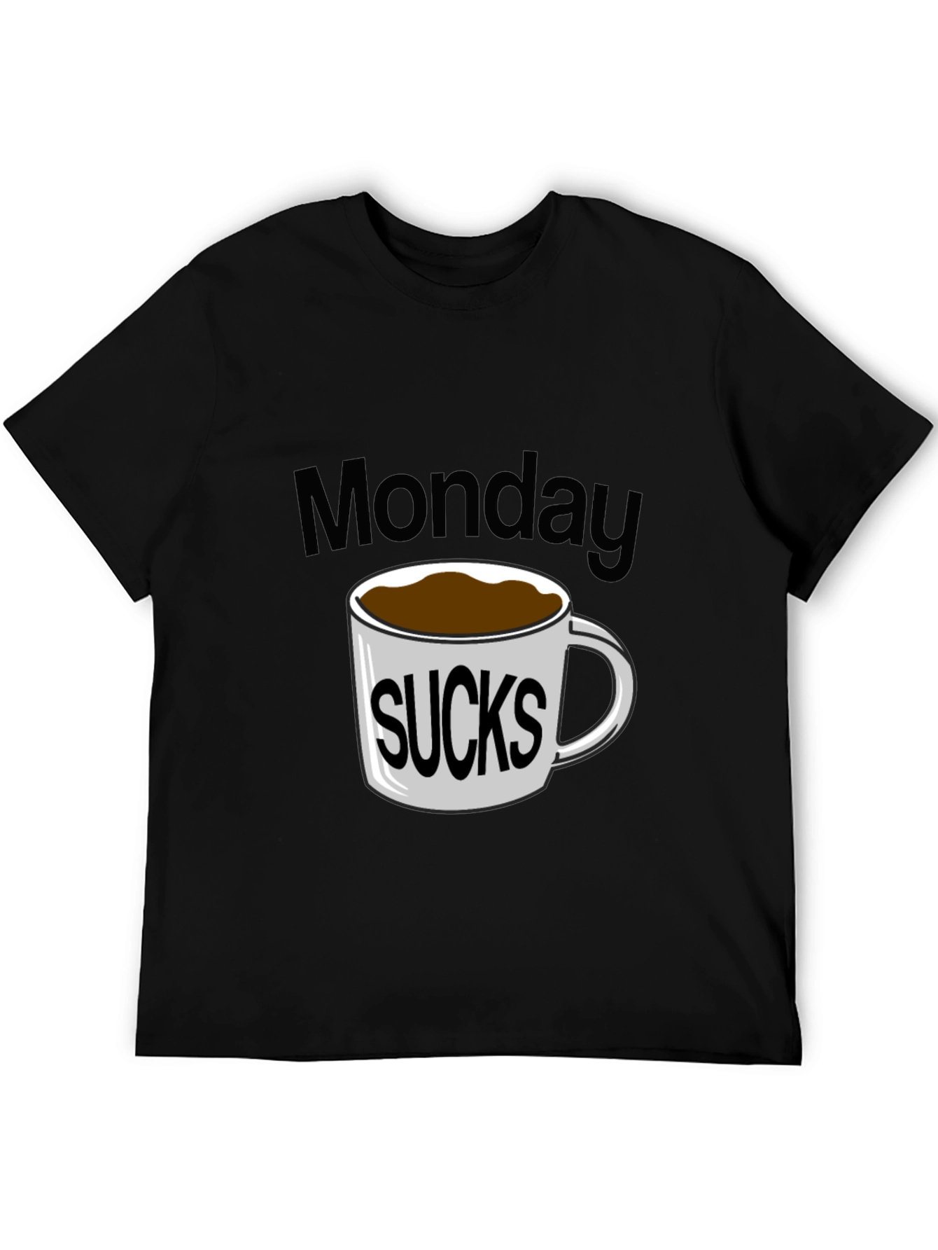 Black Monday Sucks Coffee T-Shirt view 5