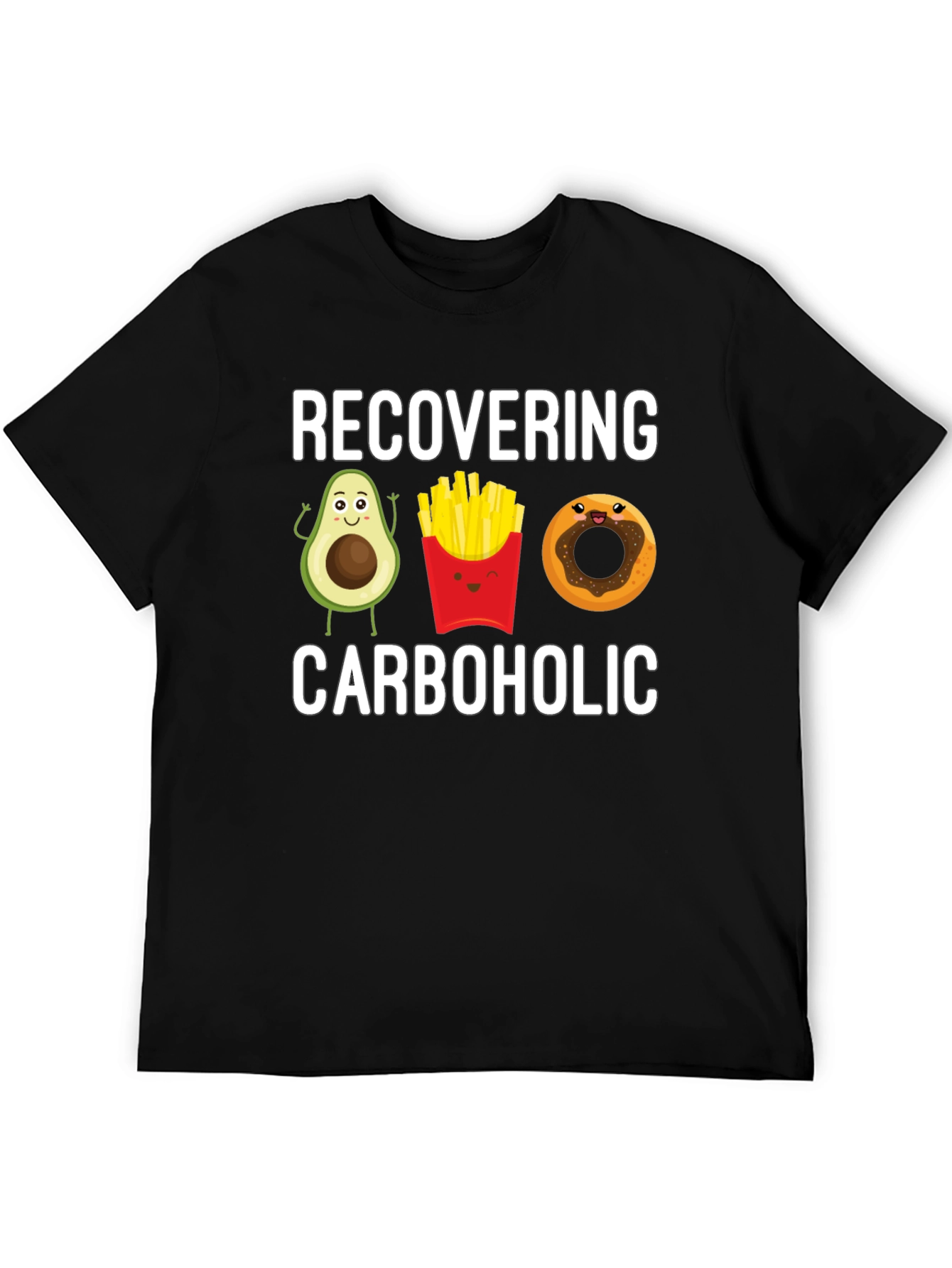 Black Recovering Carboholic T-Shirt view 5