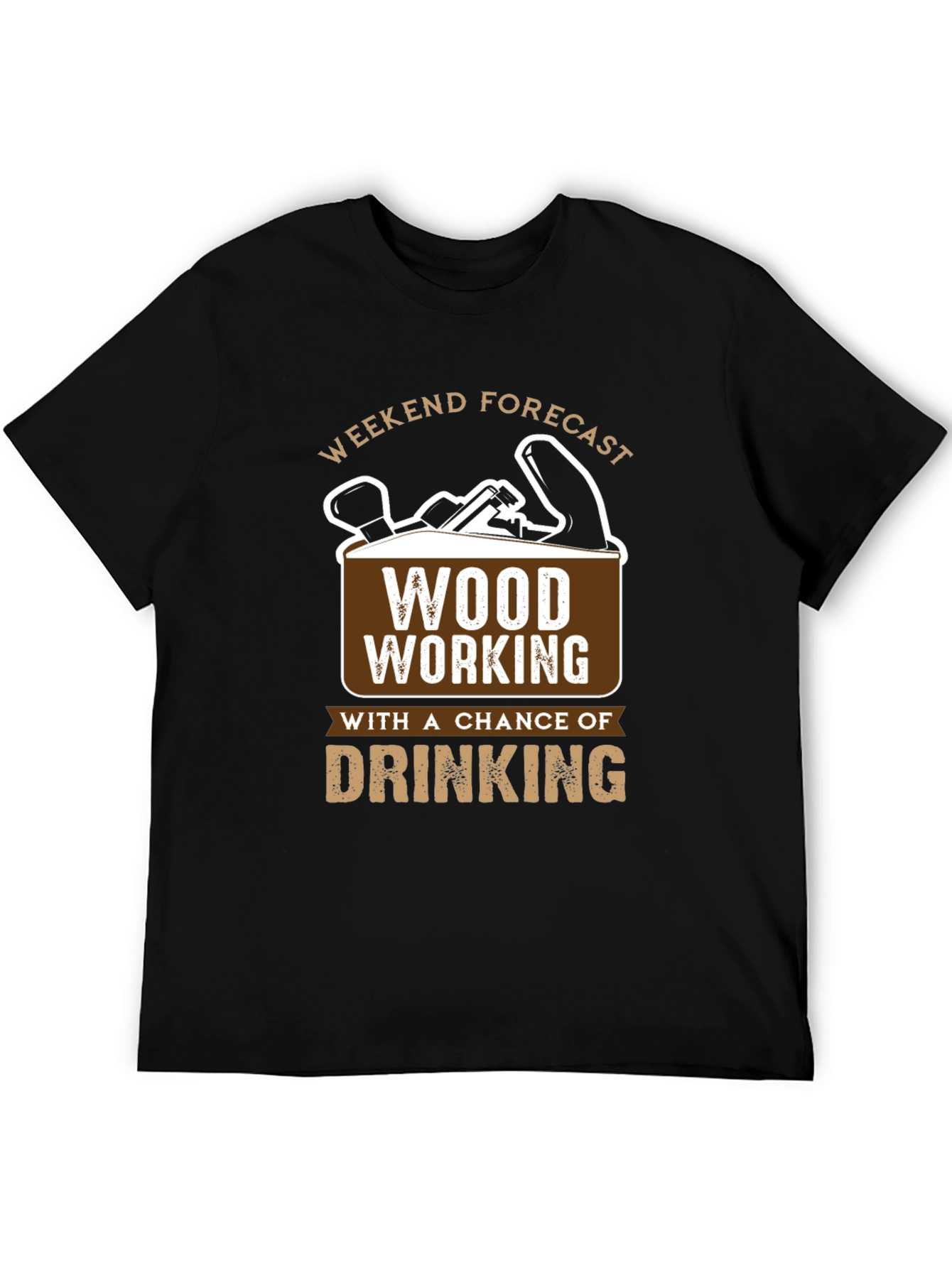Black Weekend Forecast Woodworking T-Shirt view 5