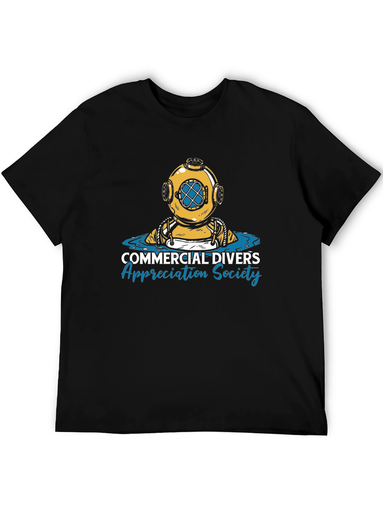 Black Commercial Divers Appreciation Society T-Shirt view 5