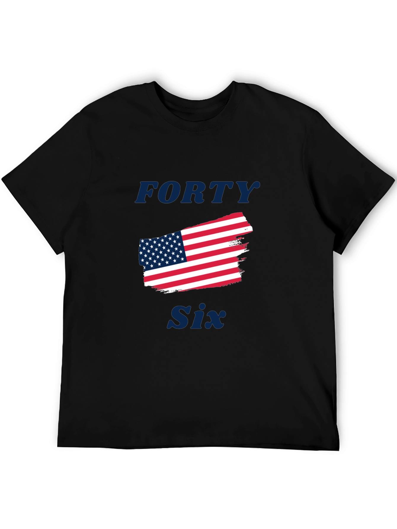 Black Forty Six American Flag Graphic Tee view 5