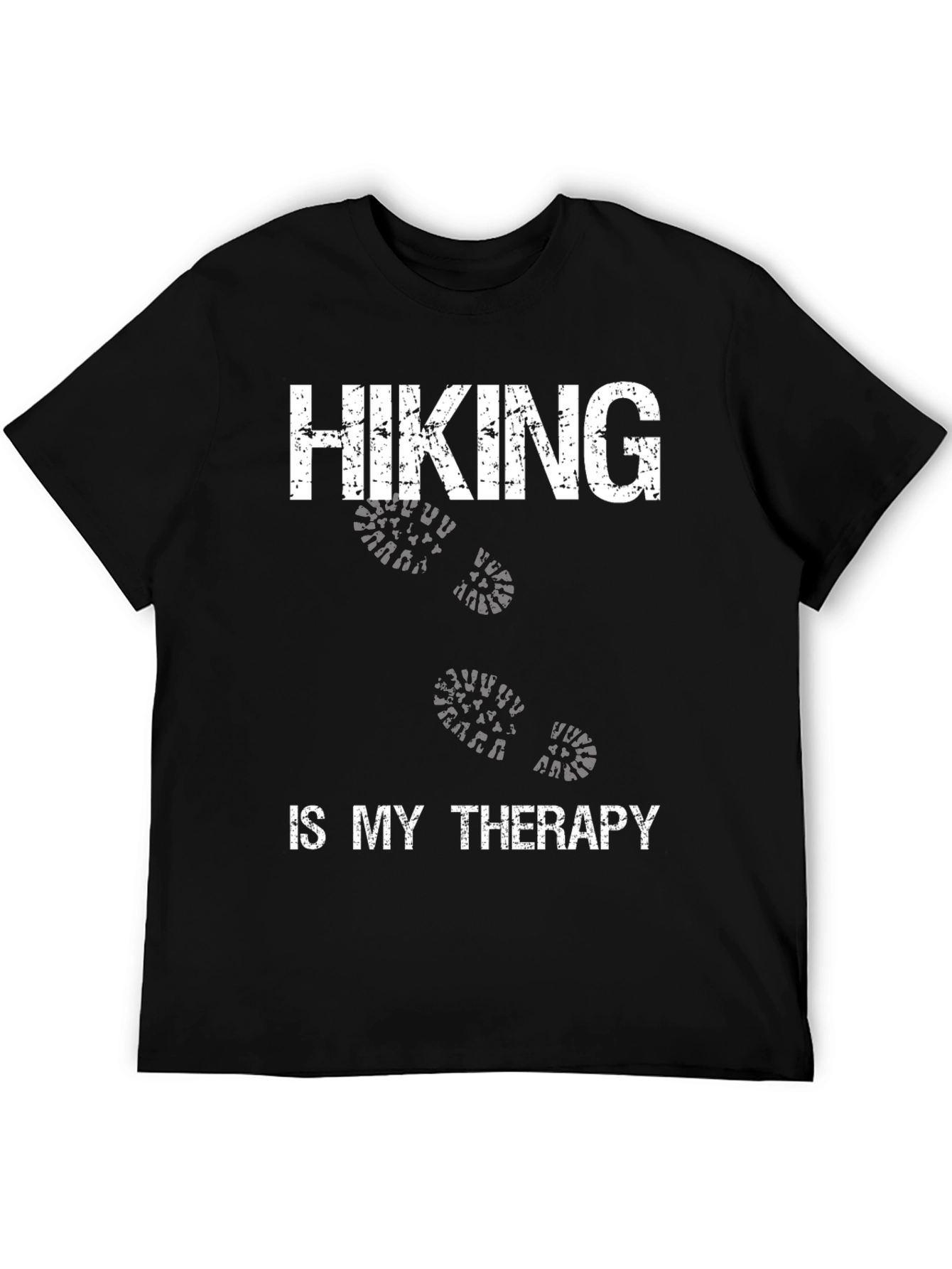 Black Hiking is My Therapy Graphic Tee view 5