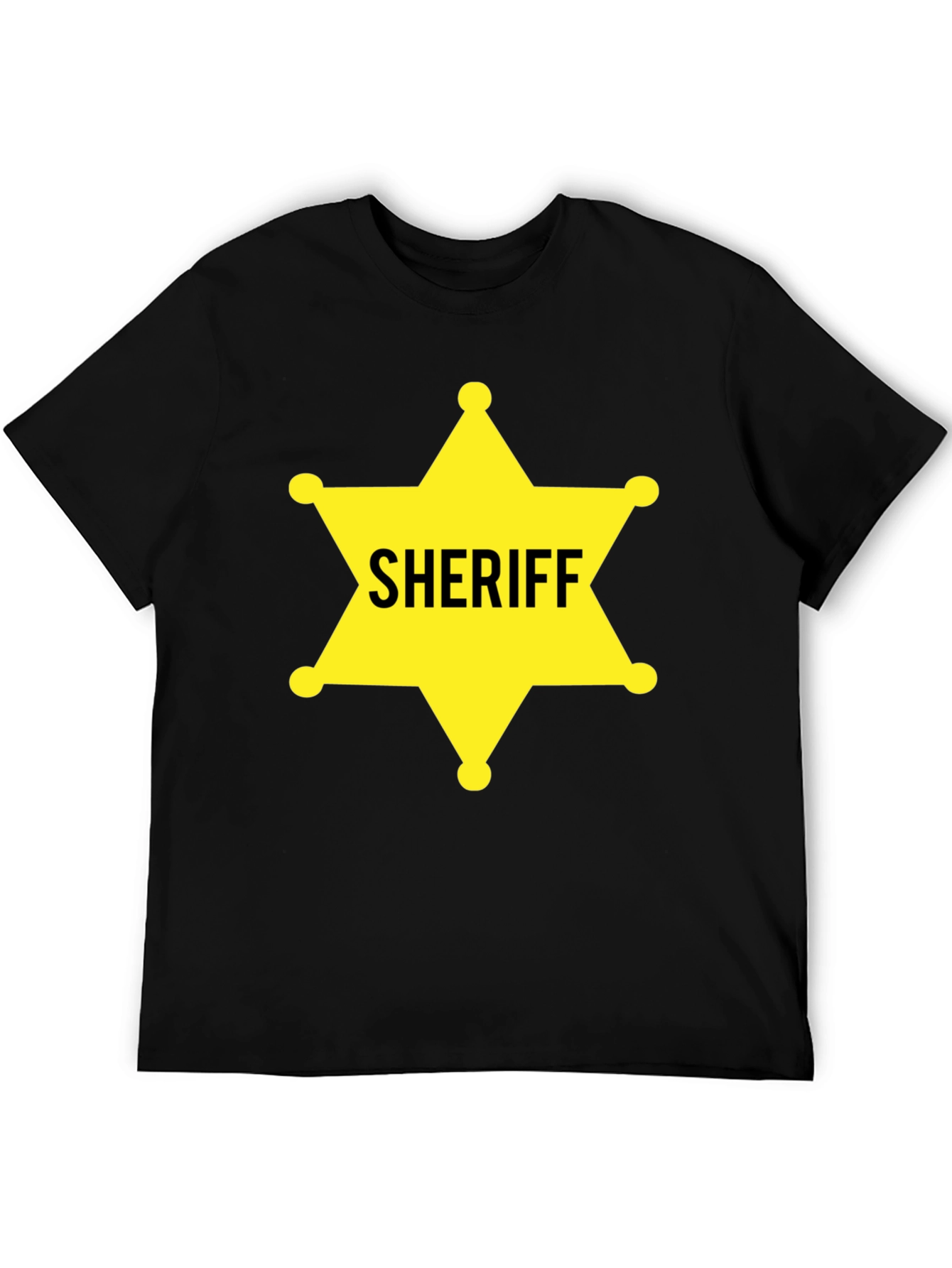 Black Sheriff Star Graphic T-Shirt view 5