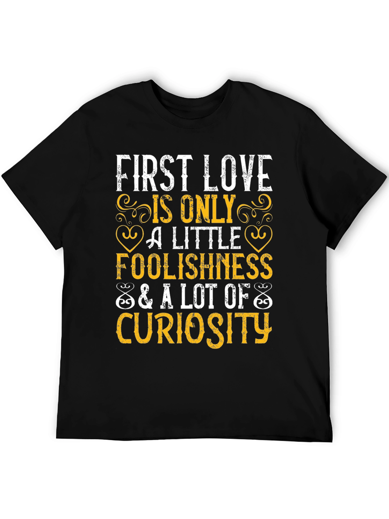Black First Love Curiosity Graphic Tee view 5