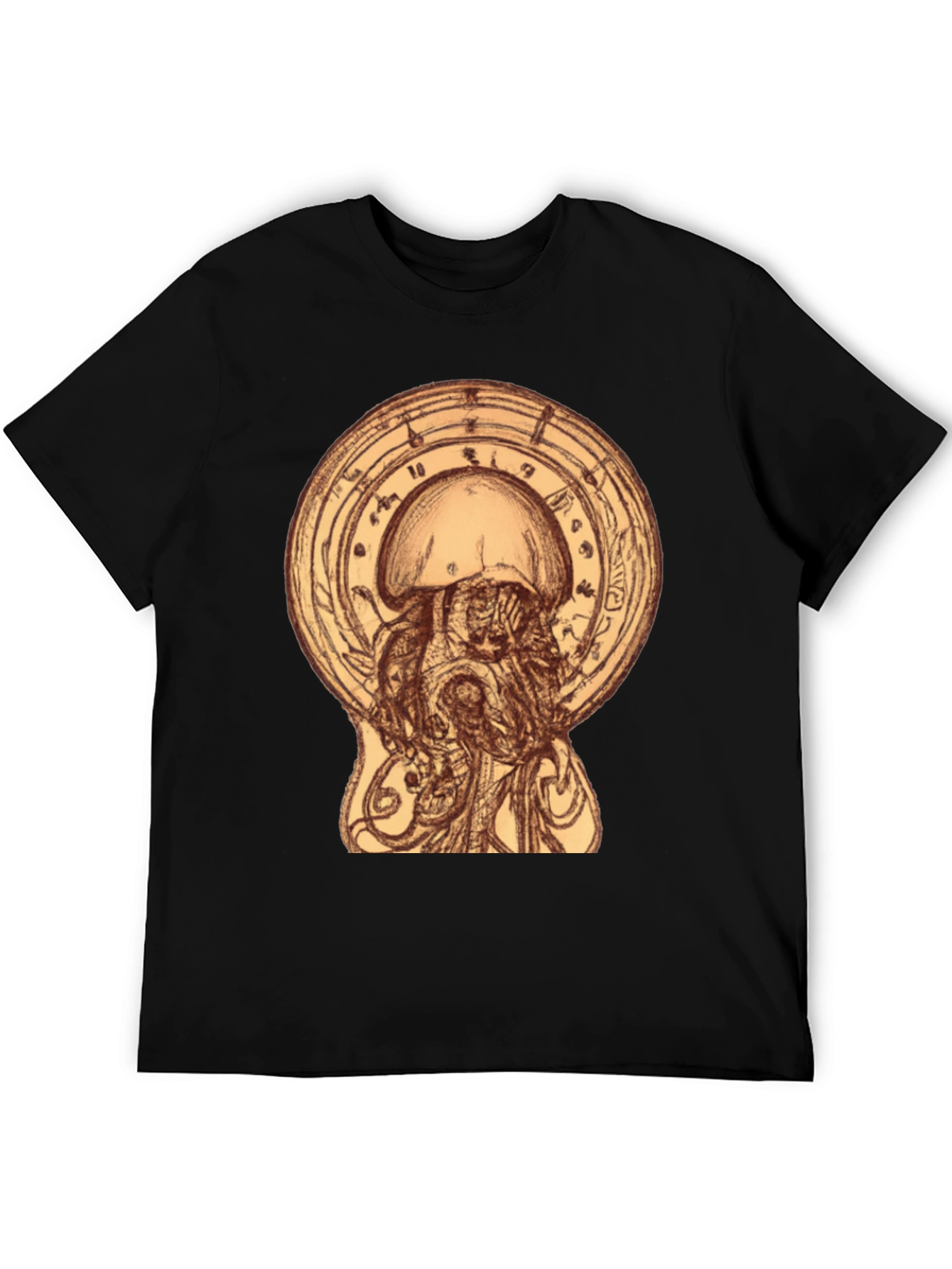 Black Ethereal Jellyfish Graphic Tee view 5