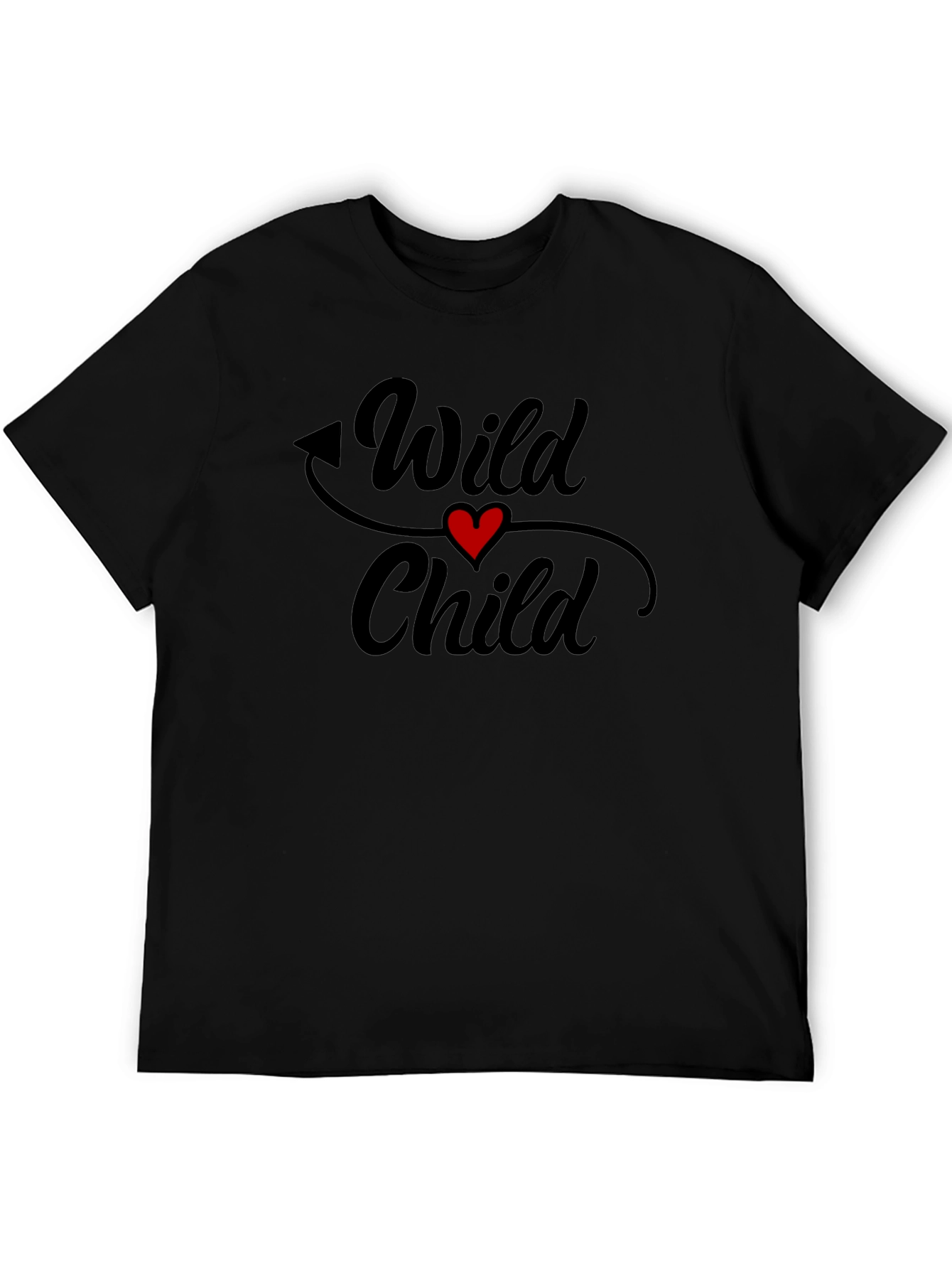 Black Wild Child Graphic T-Shirt - Black view 5