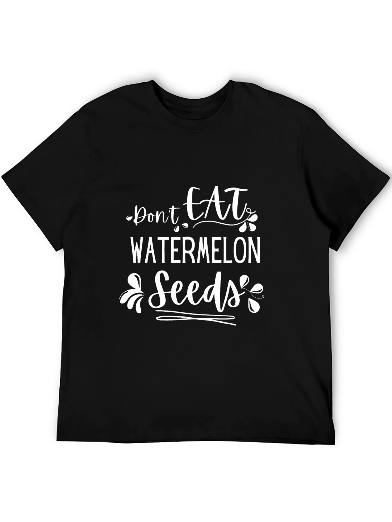 Black Don't Eat Watermelon Seeds Graphic Tee view 5