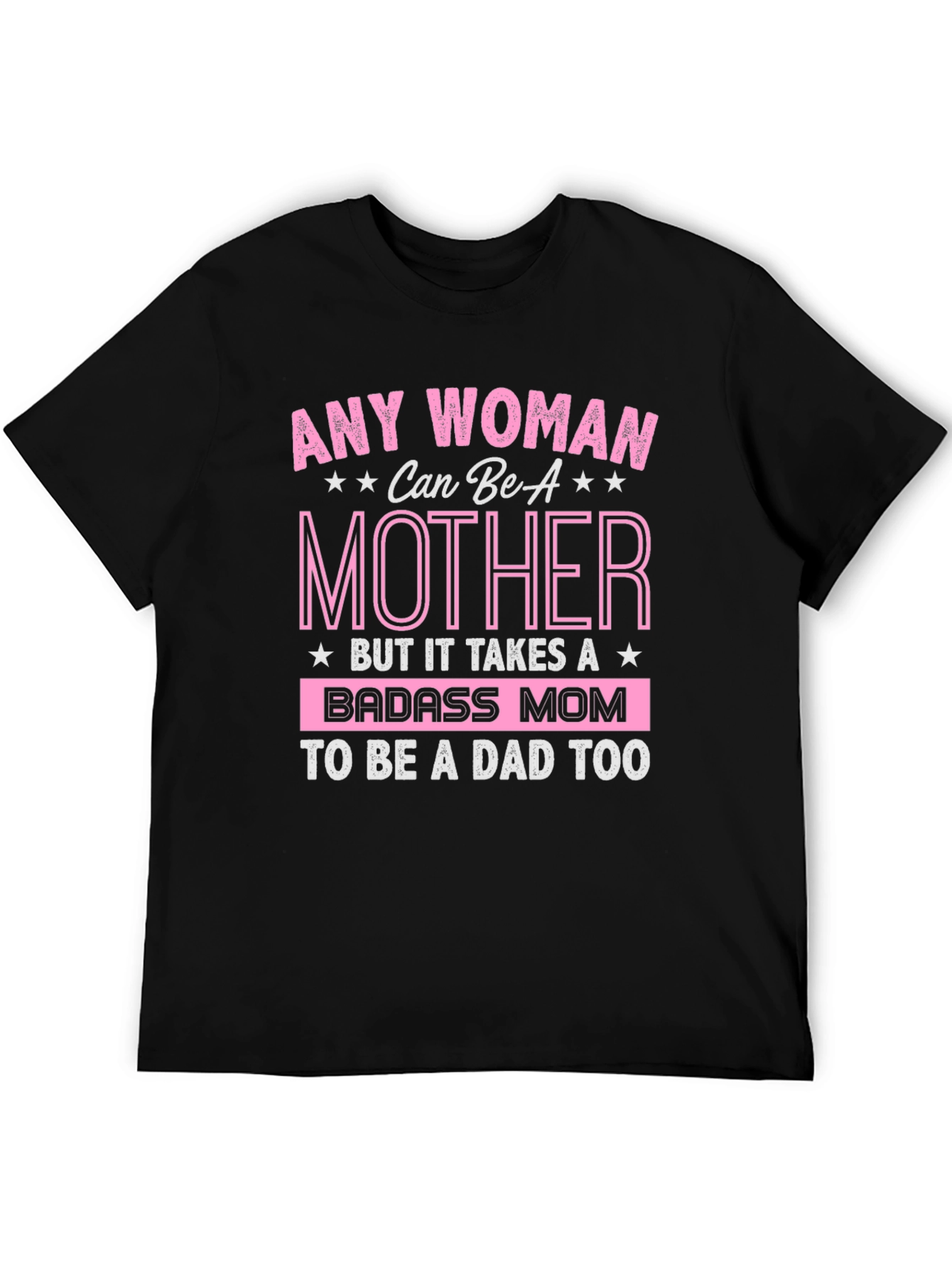 Black Badass Mom T-Shirt - Mother's Day Gift view 5