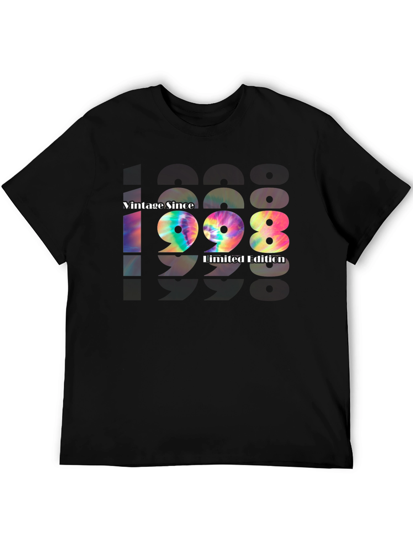 Black Vintage Since 1998 Limited Edition Graphic T-Shirt view 5