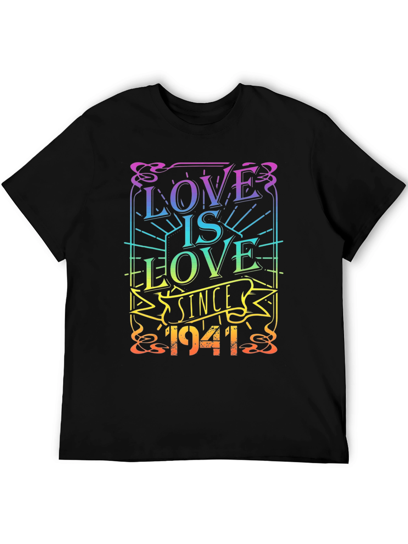 Black Love is Love Since 1941 Graphic T-Shirt view 5