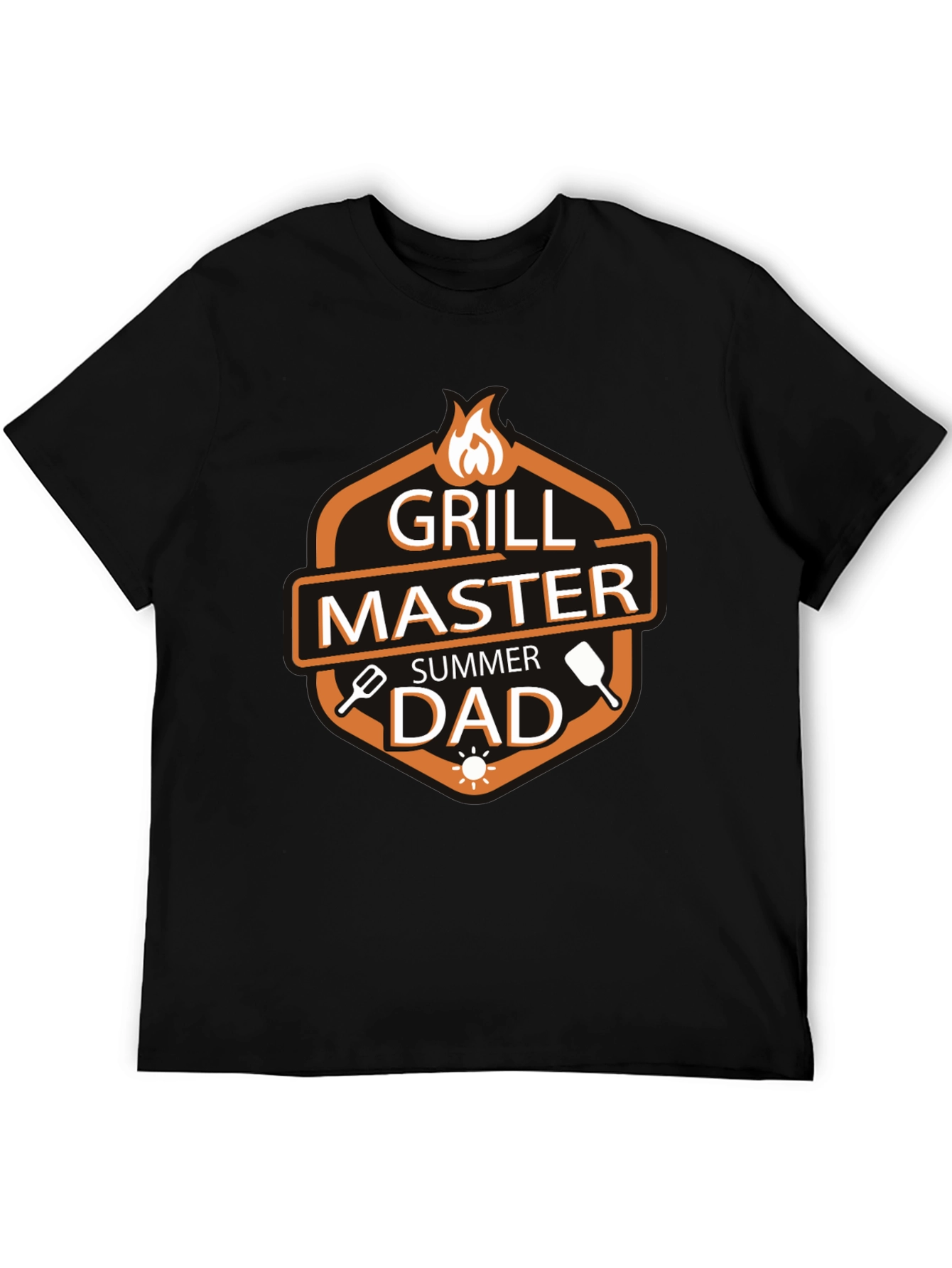 Black Grill Master Summer Dad T-Shirt view 5