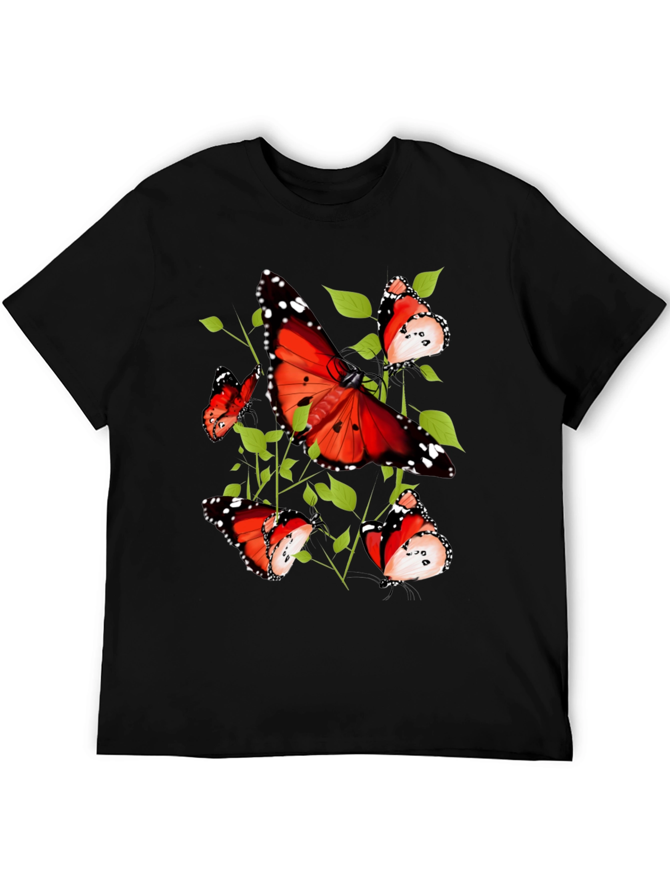 Black Butterfly Graphic Tee - Nature Inspired Design view 5
